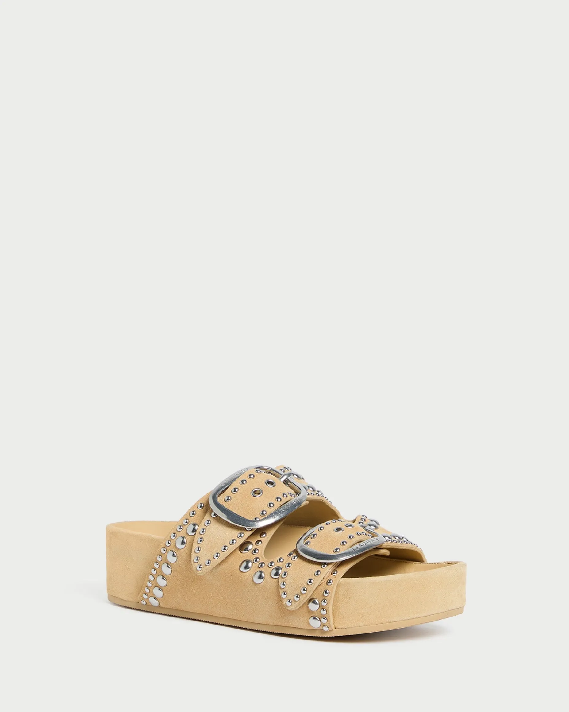 Jack Saffron Suede Studded Sandal
