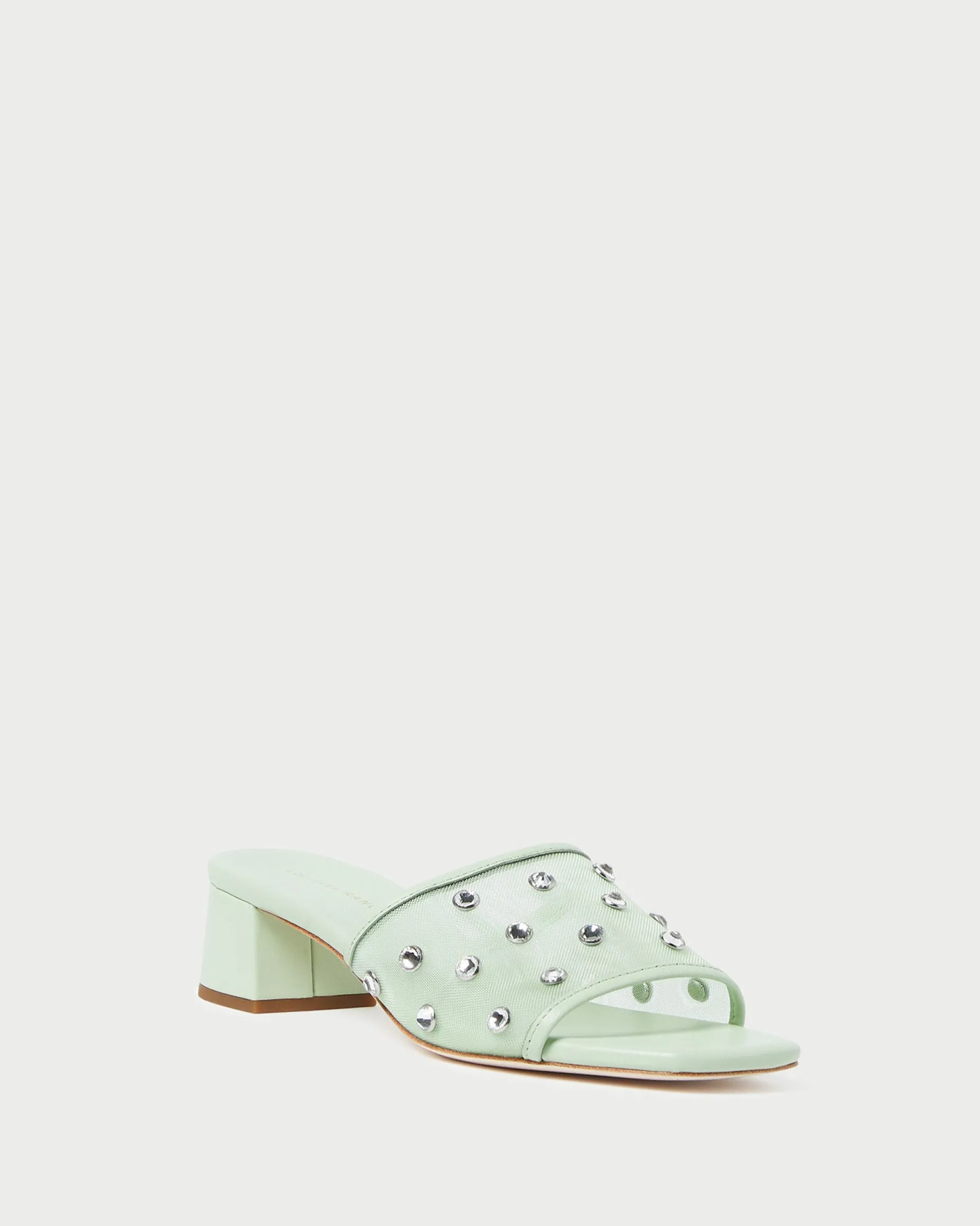 Brooke Seafoam/Crystal Mesh Mule