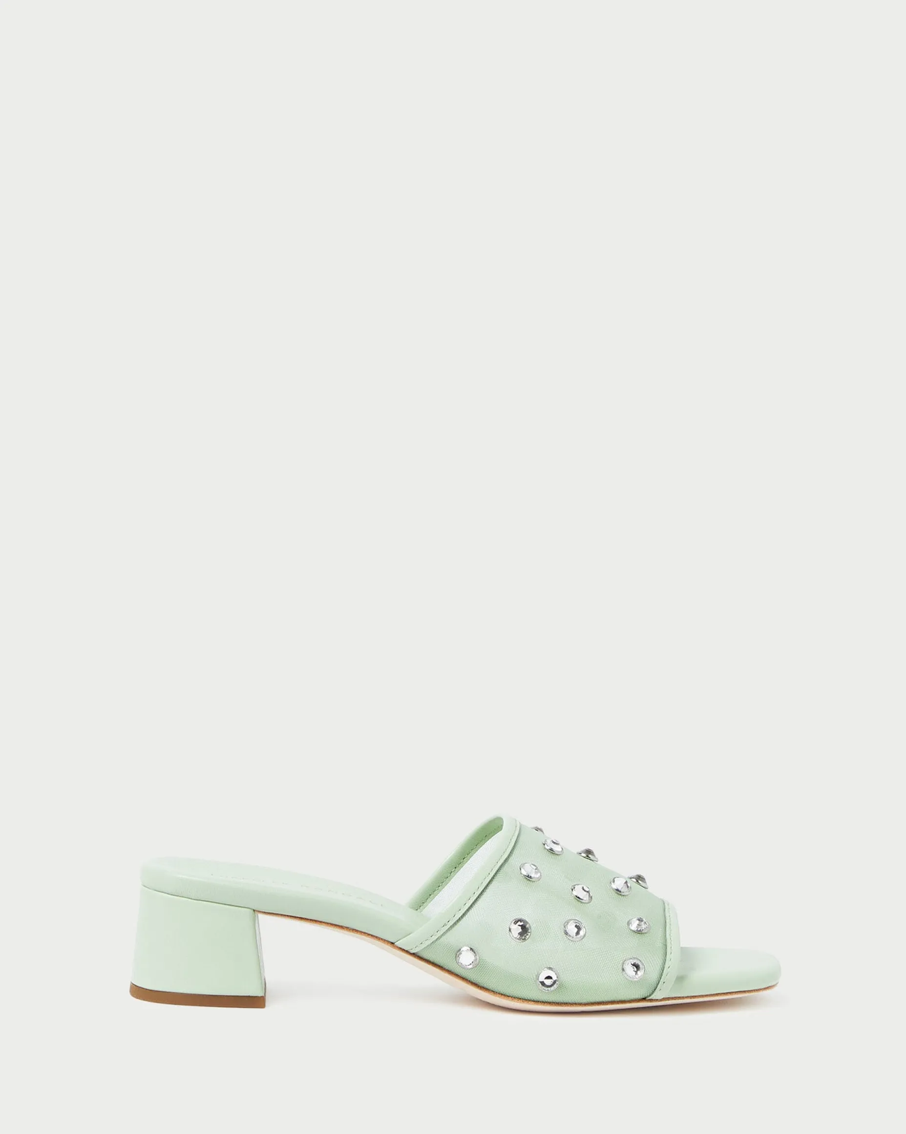 Brooke Seafoam/Crystal Mesh Mule