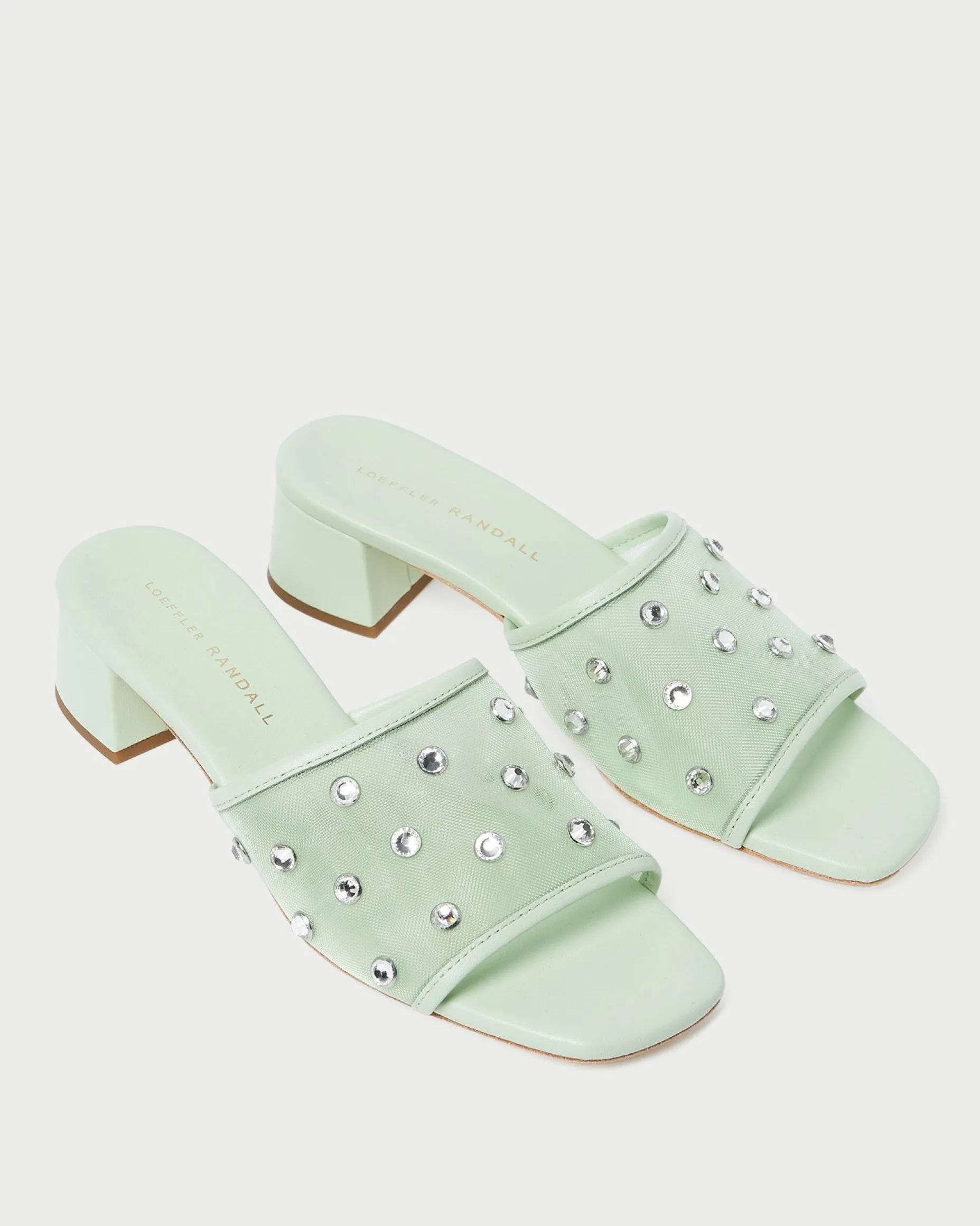 Brooke Seafoam/Crystal Mesh Mule