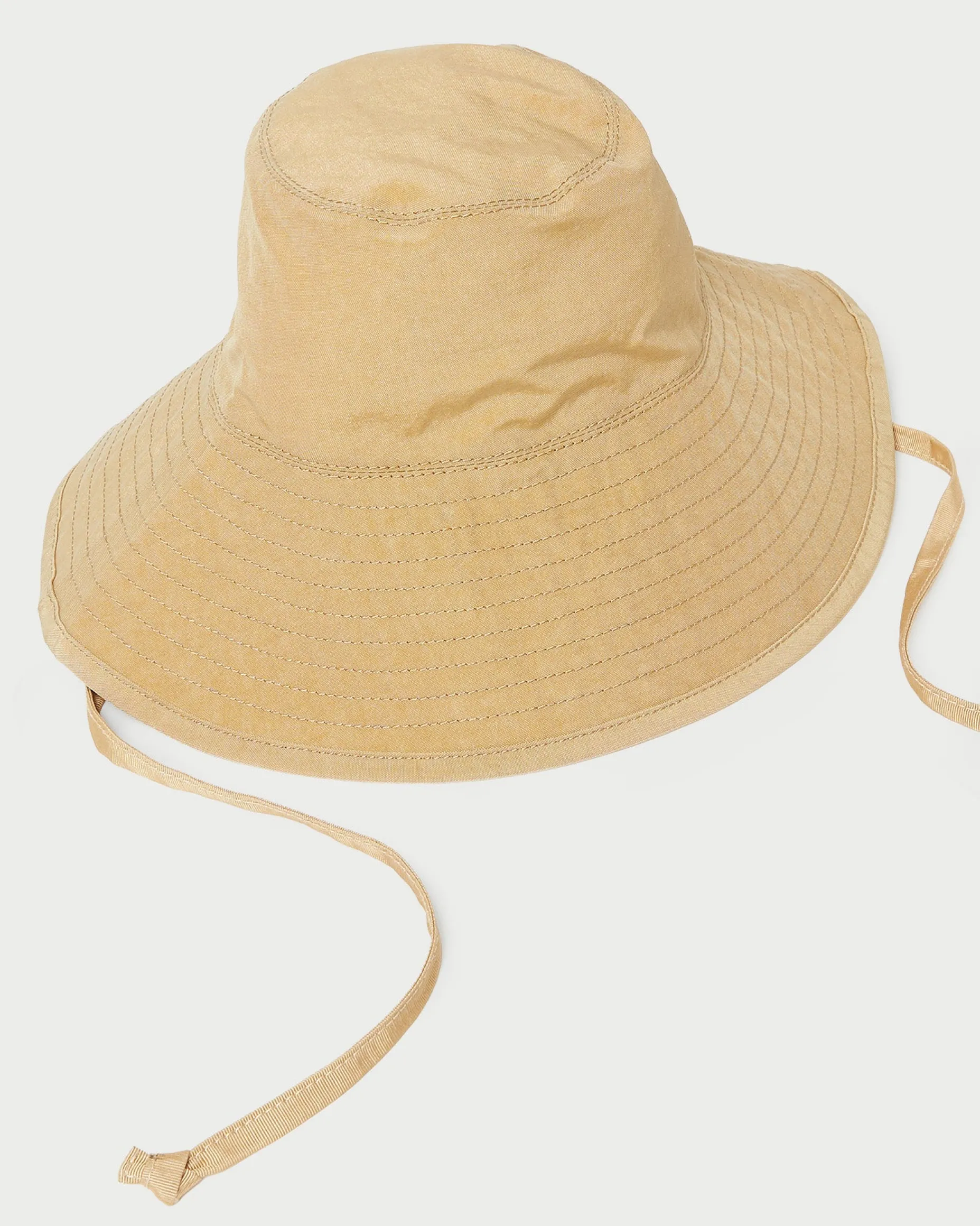 Hannah Parchment Nylon Bucket Hat