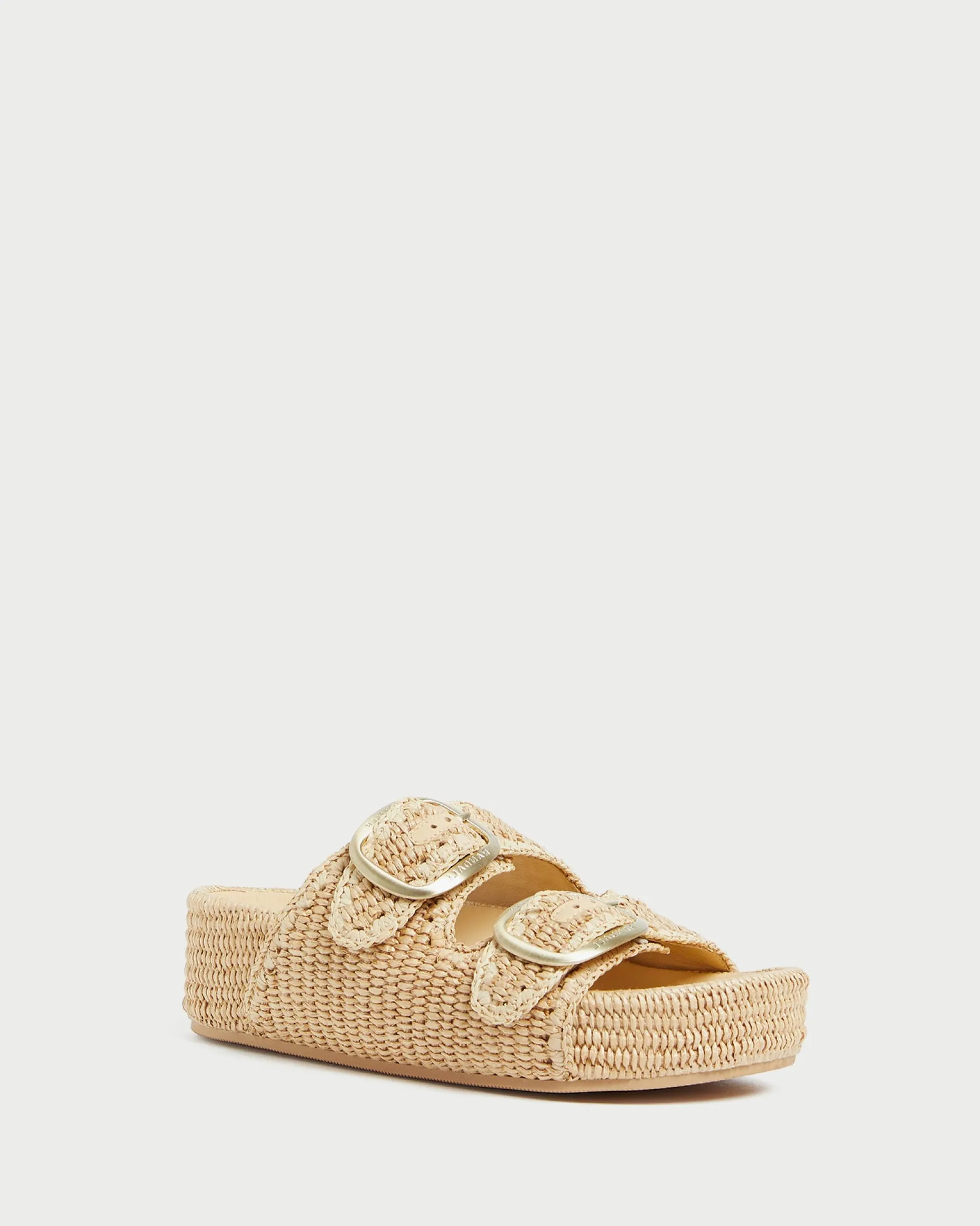 Theo Natural Straw Footbed Sandal