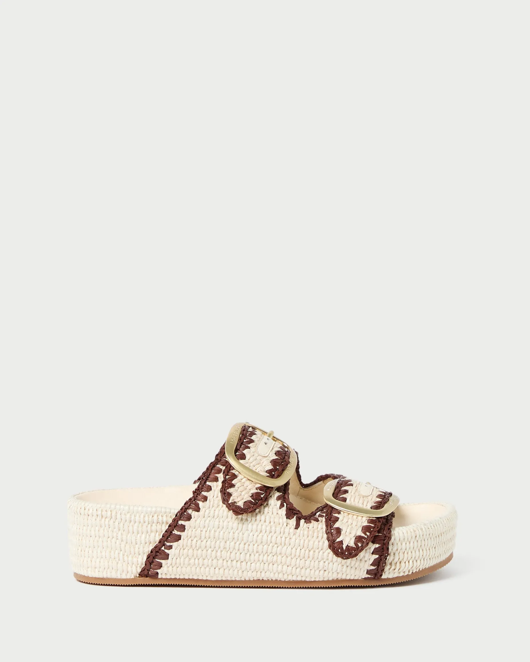 Theo Natural Straw Footbed Sandal