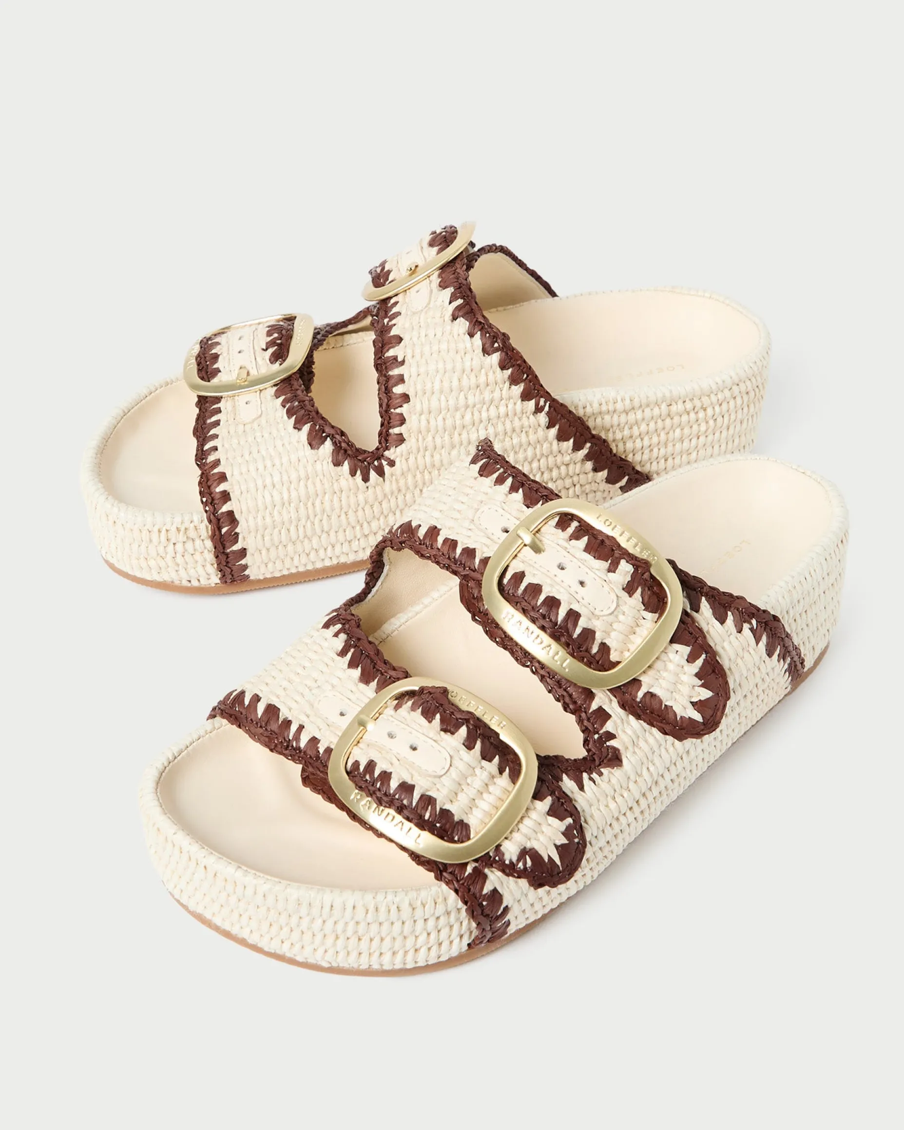 Theo Natural Straw Footbed Sandal