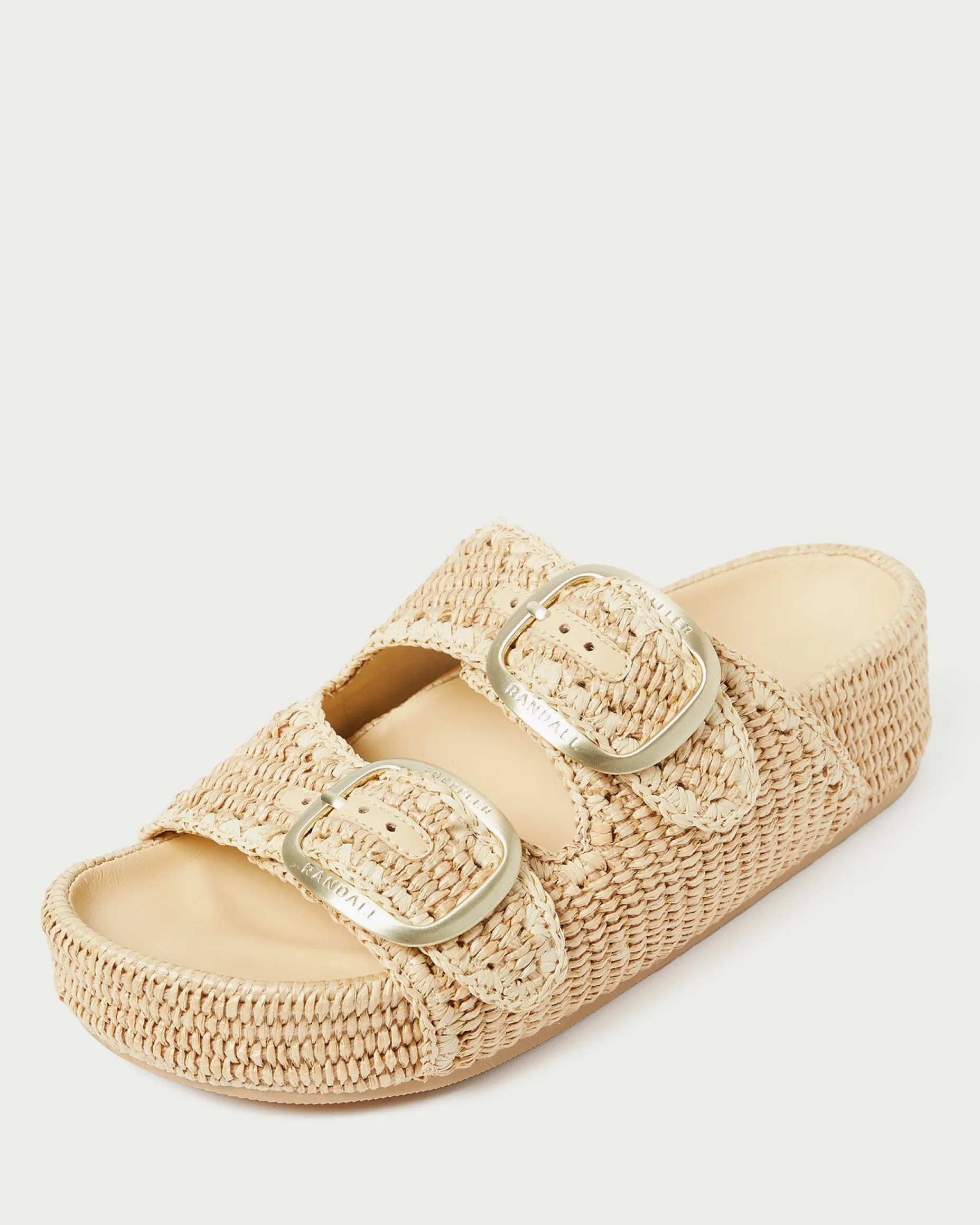 Theo Natural Straw Footbed Sandal