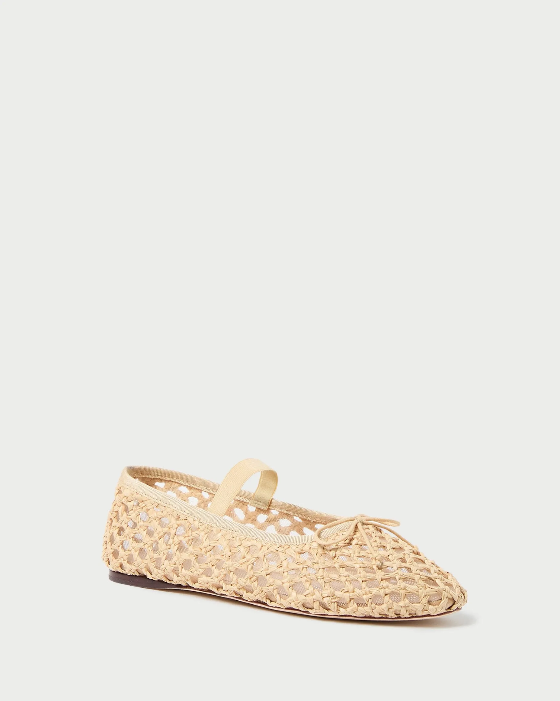 Leonie Natural Crochet Ballet Flat