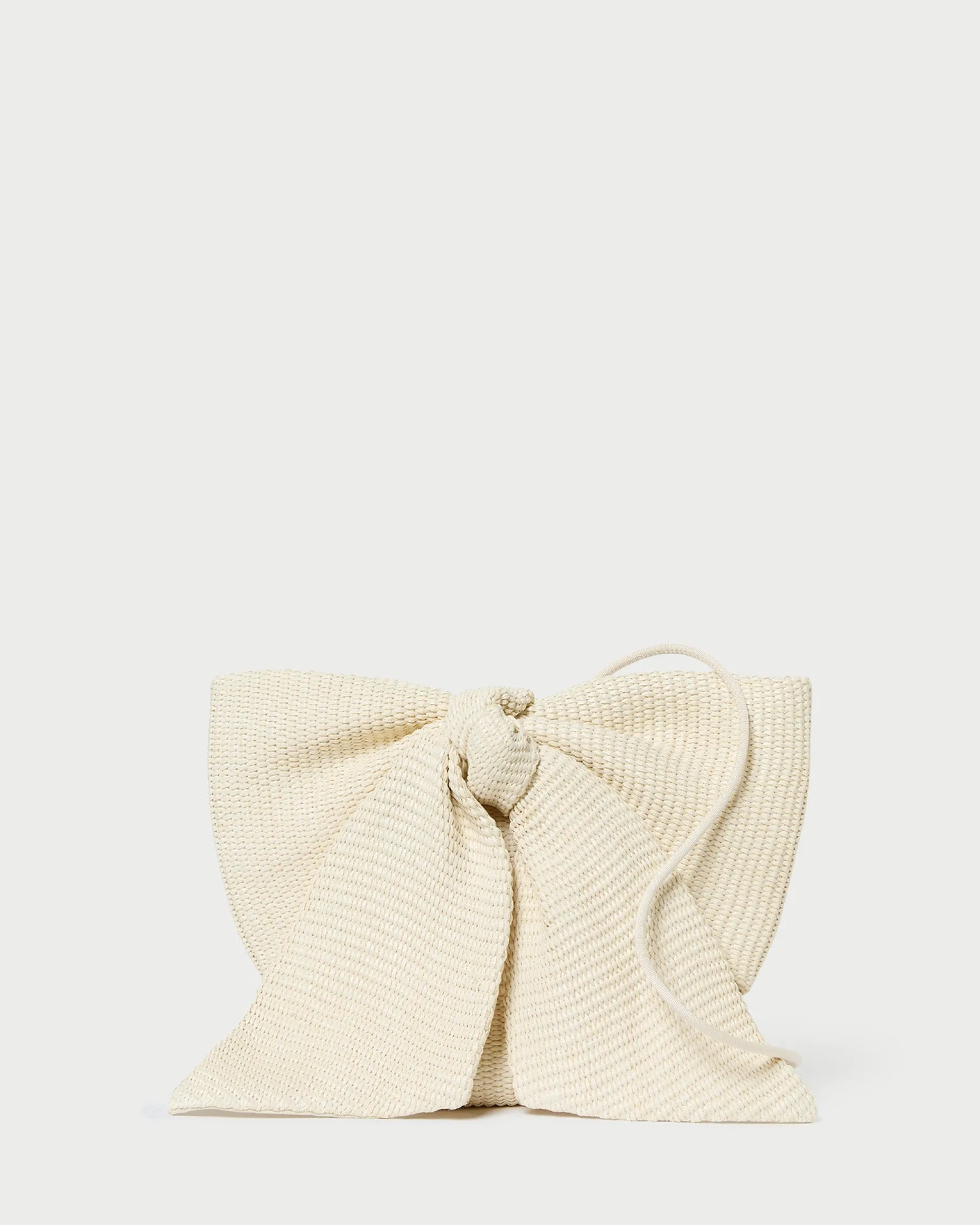 Violet Cream Satin Bow Crossbody