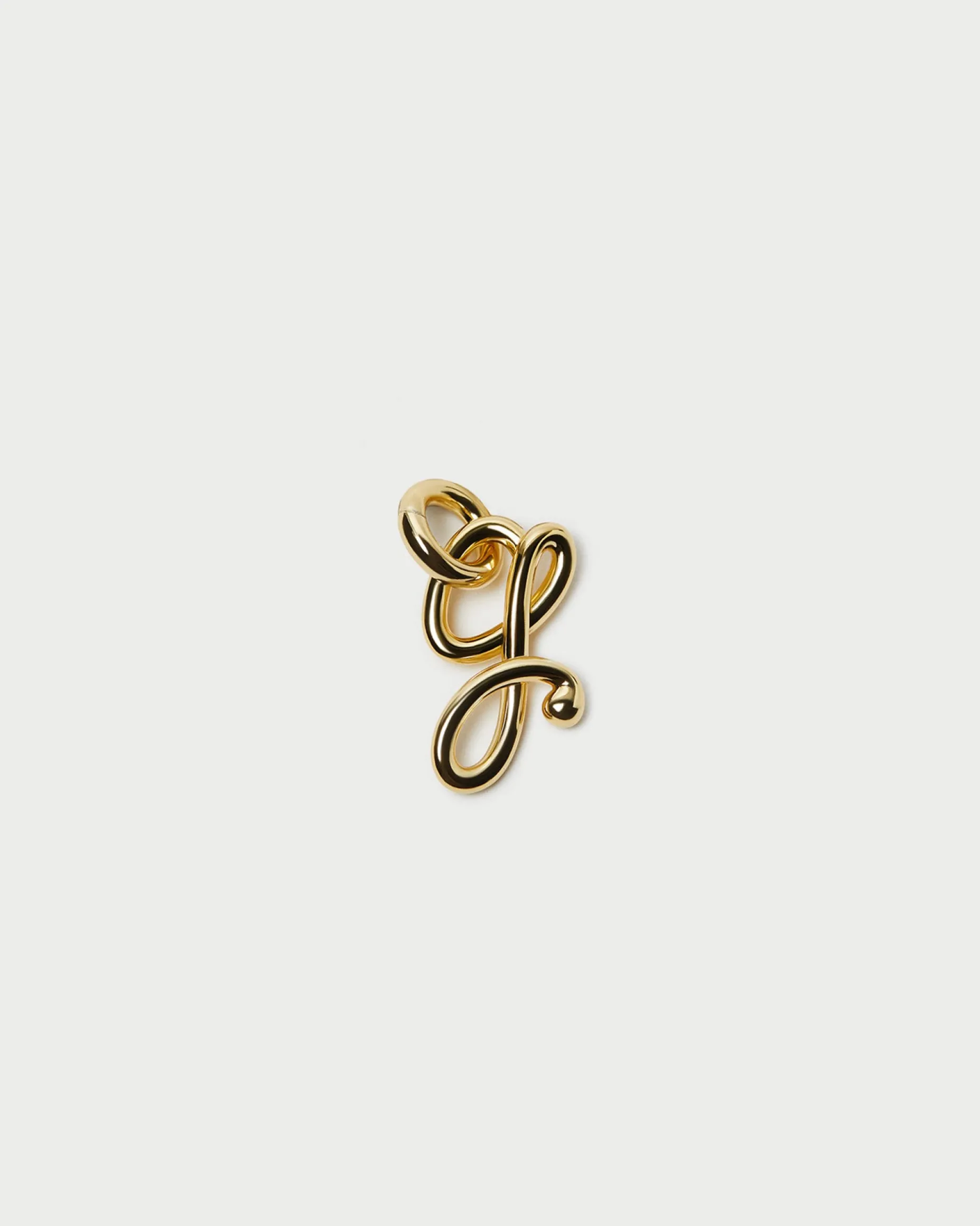 Small Gold Letter "L" Charm