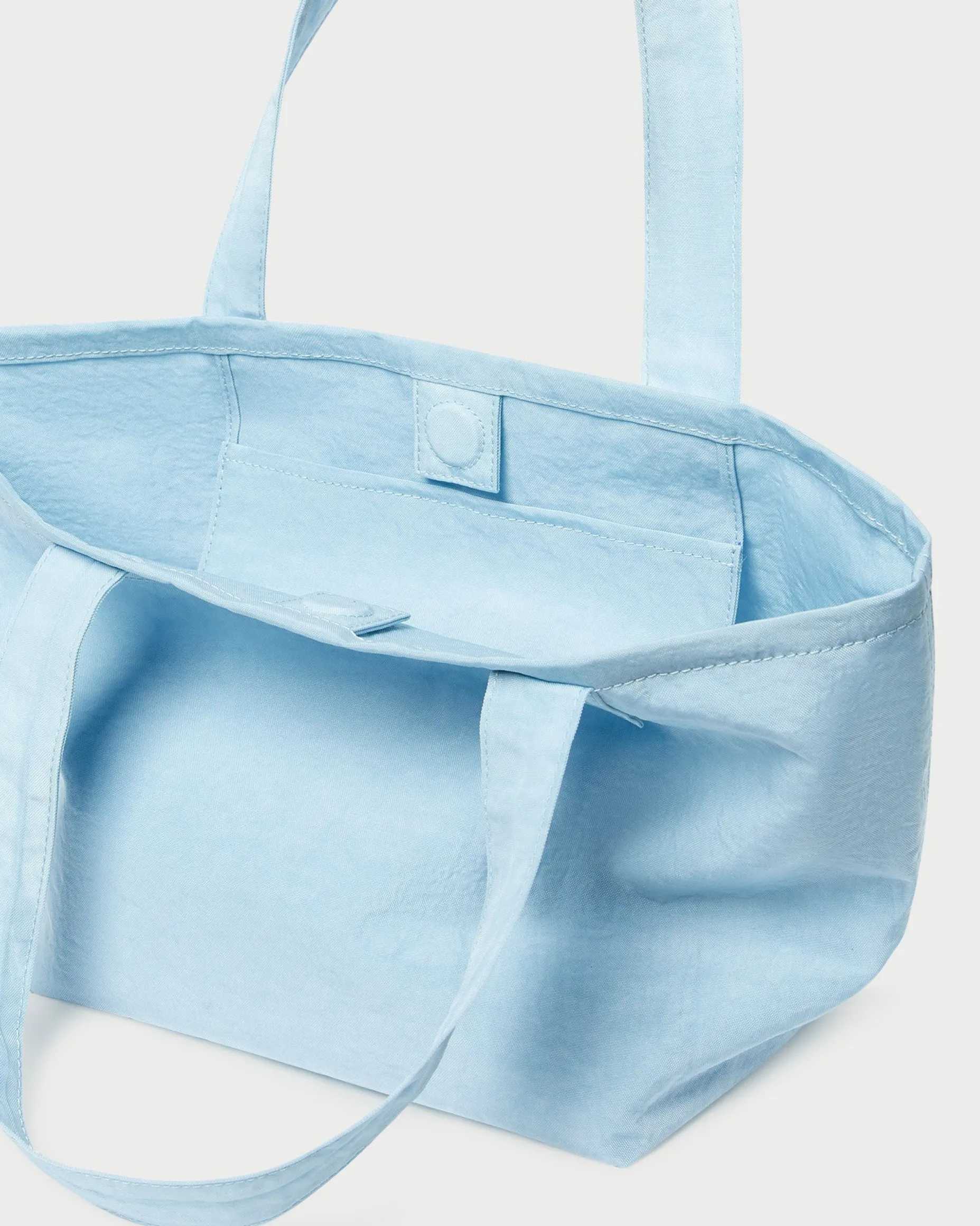 Ellis Light Blue Packable Tote