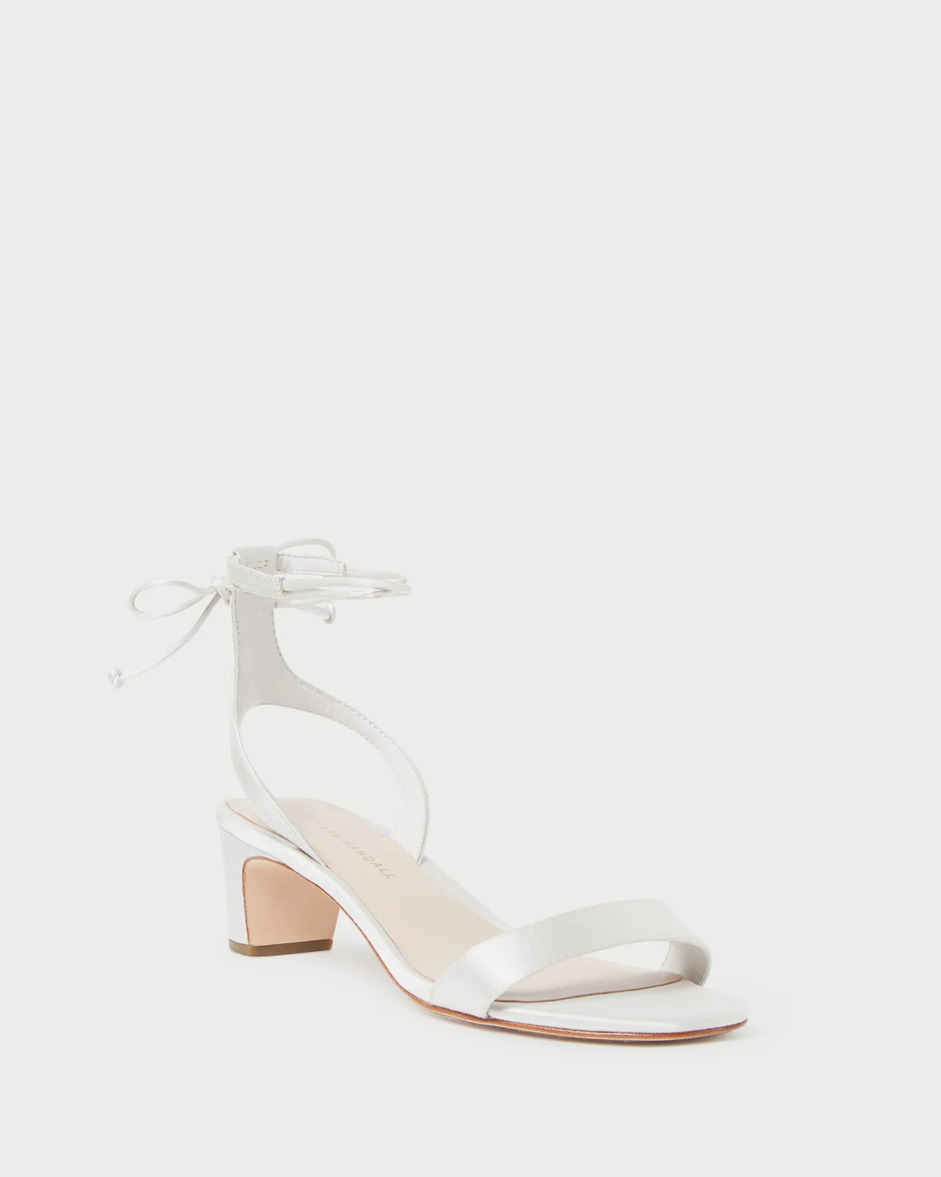 Jackie Champagne Mid Heel Sandal