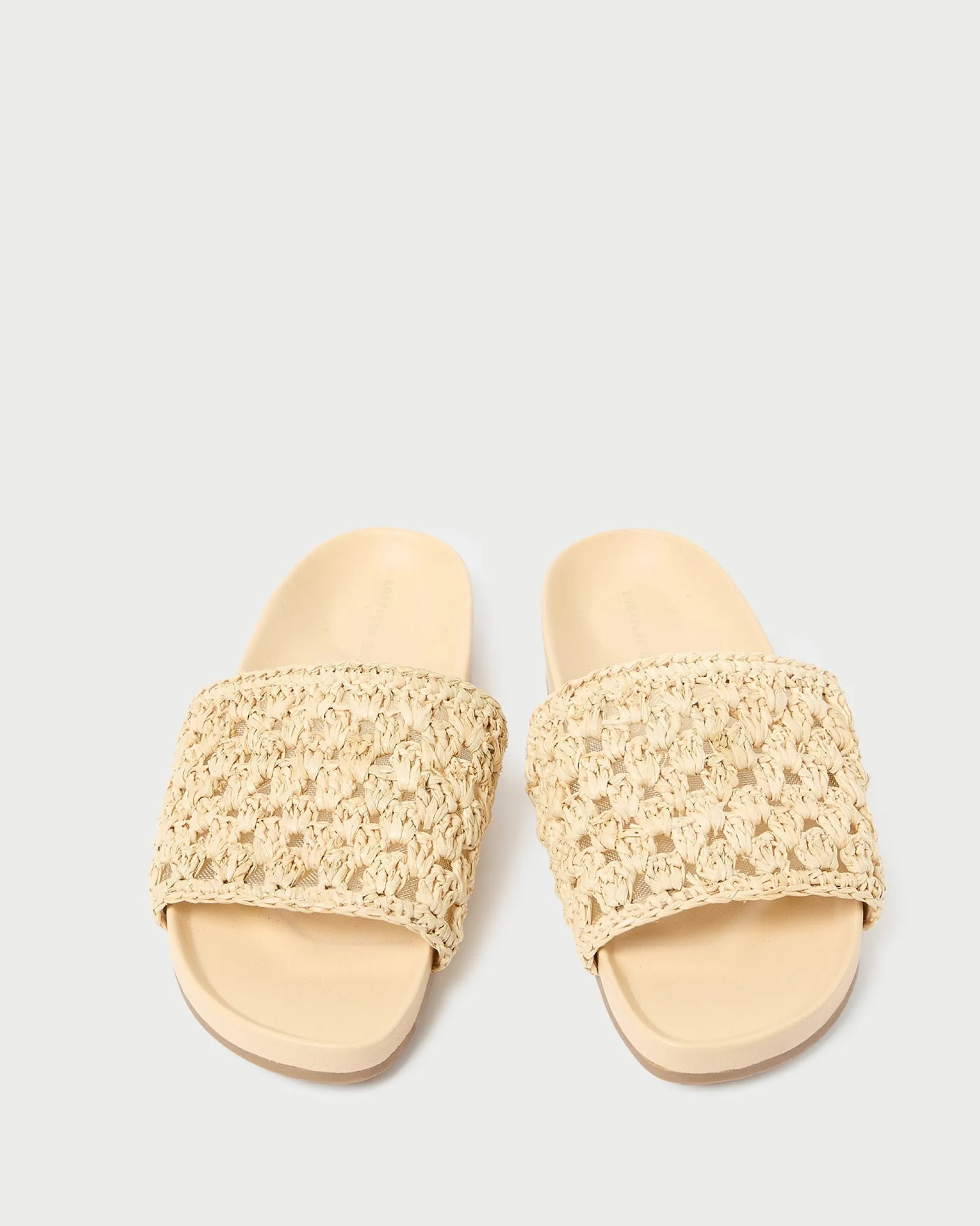 Henri Green/White Crochet Raffia Sandal