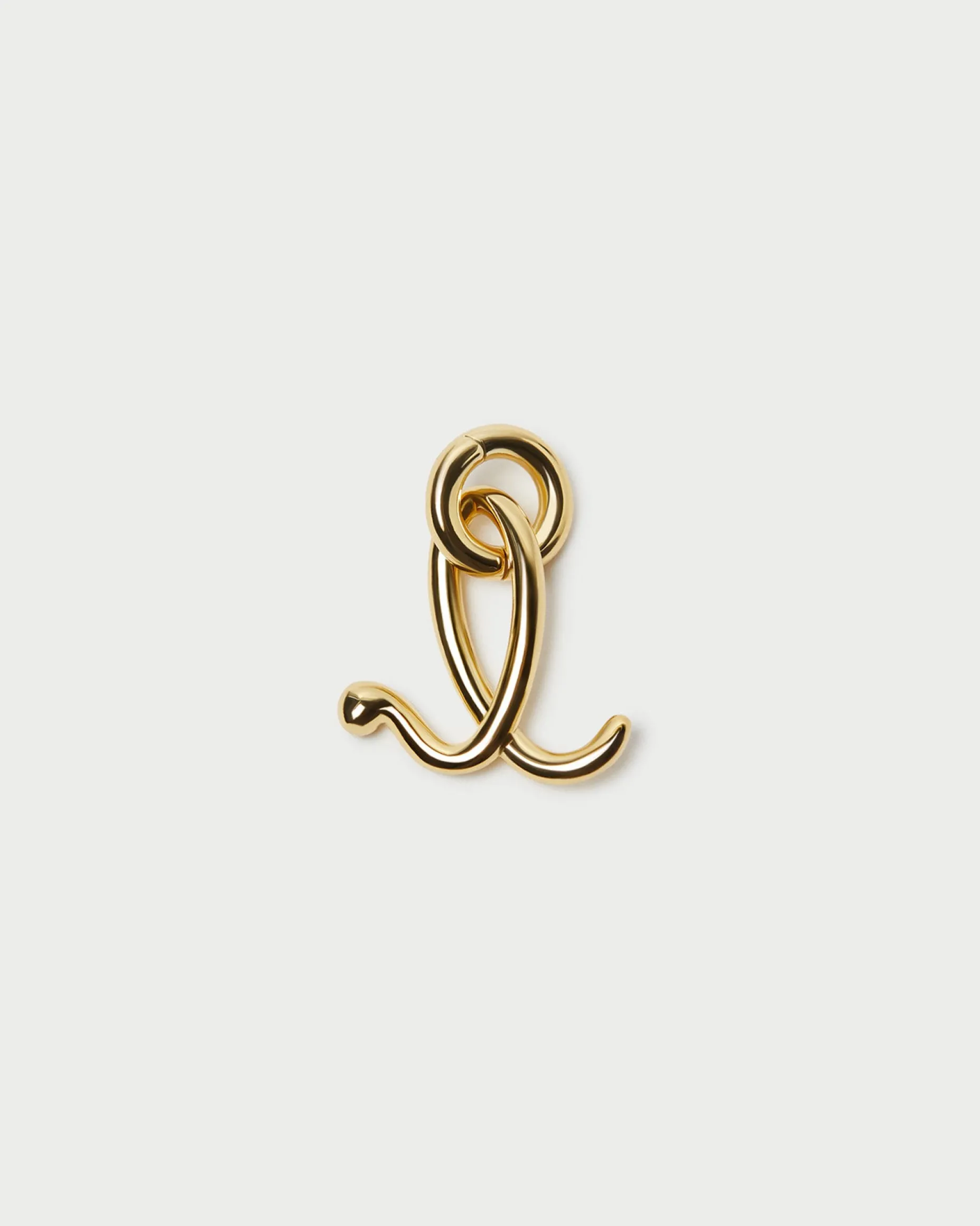 Small Gold Letter "N" Charm