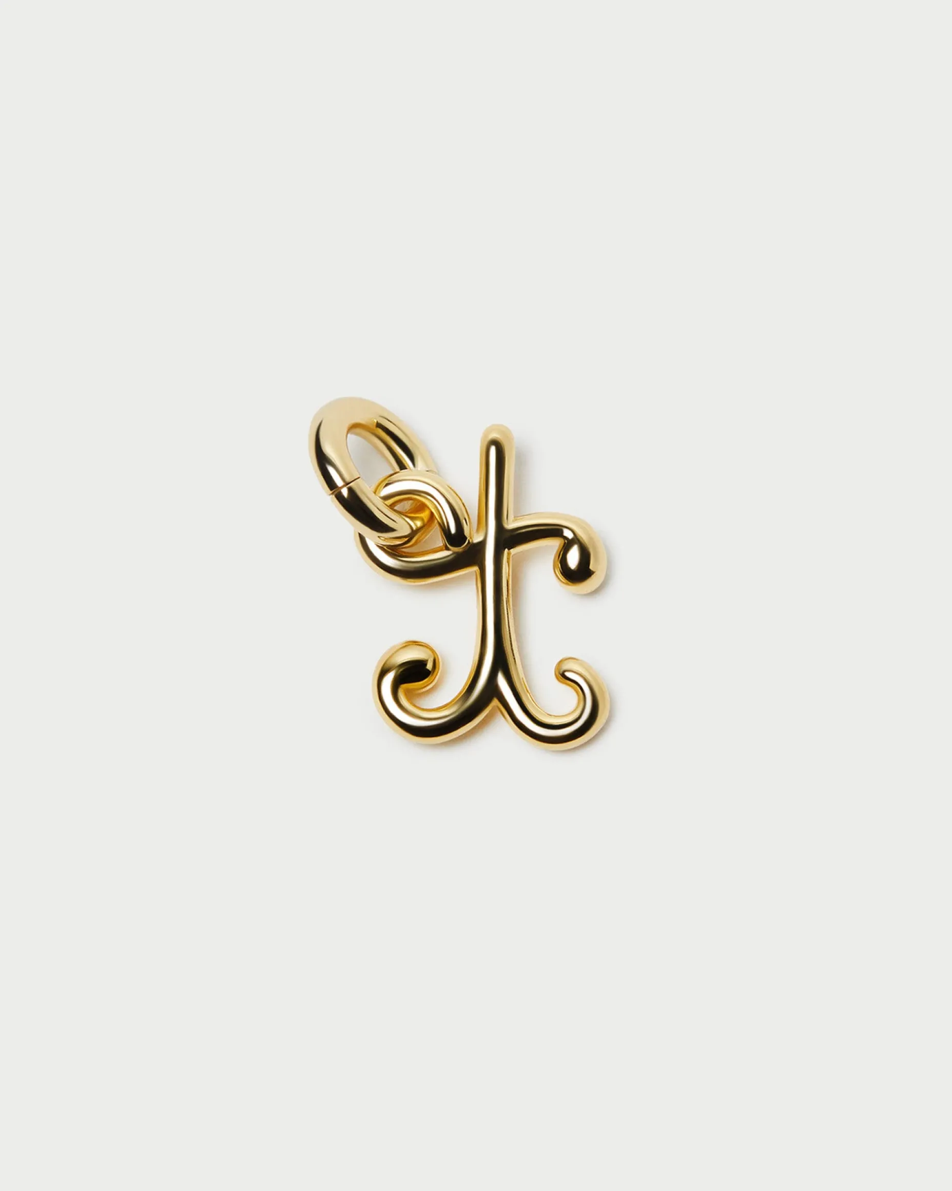 Small Gold Letter "N" Charm