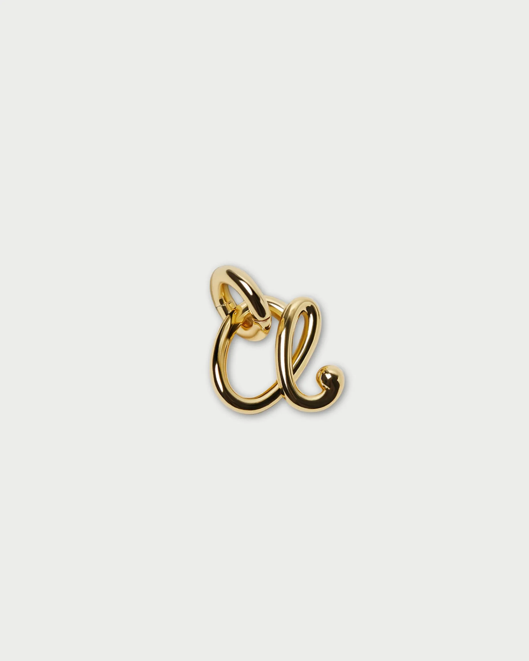 Small Gold Letter "N" Charm