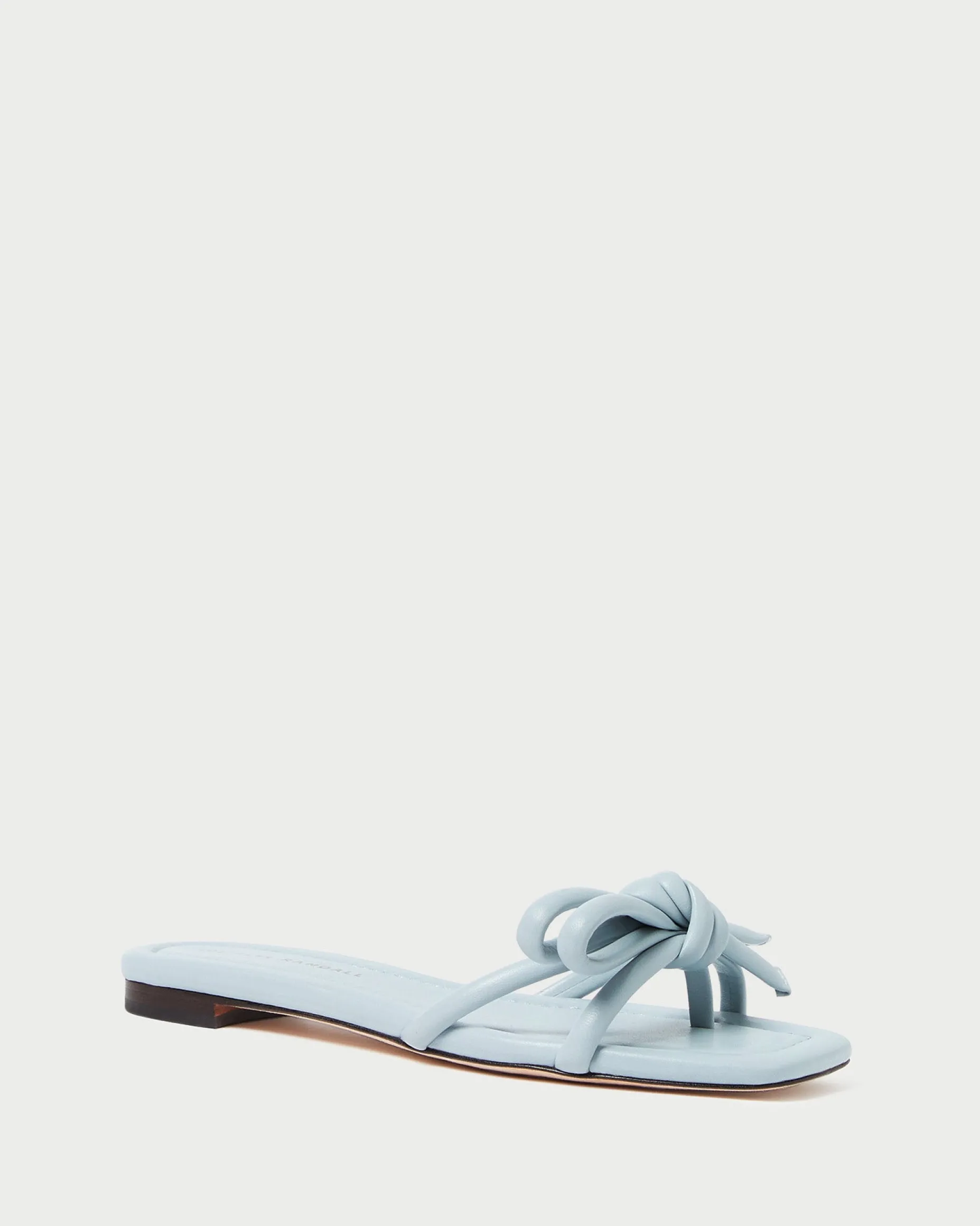 Hadley Blue Leather Bow Sandal