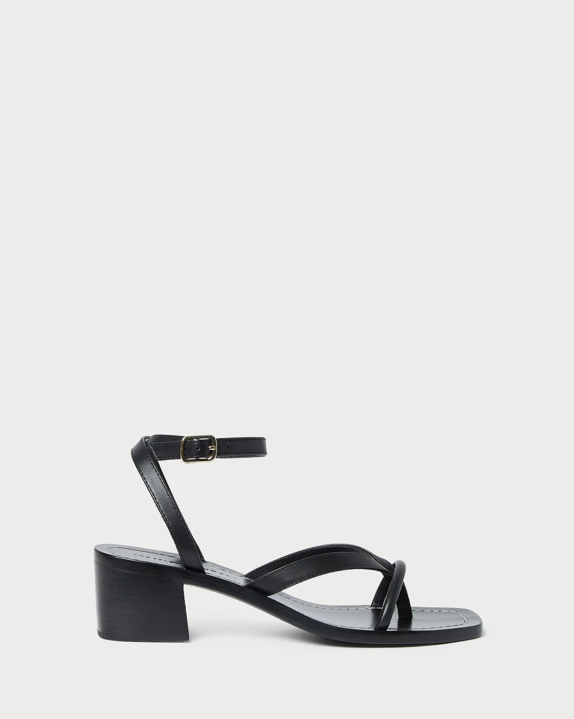 Eloise Espresso Leather Heeled Sandal
