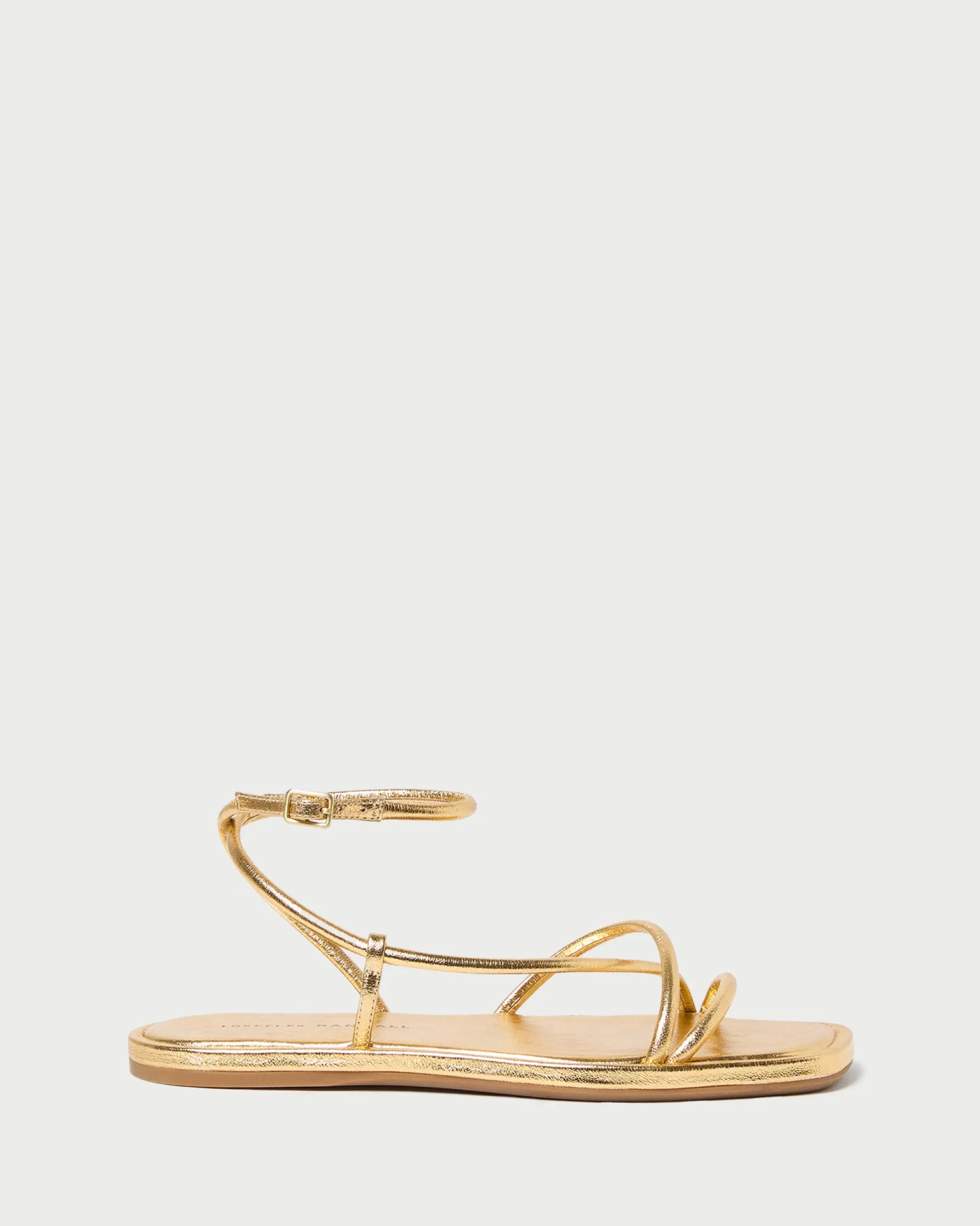 Noor Timber Leather Flat Sandal