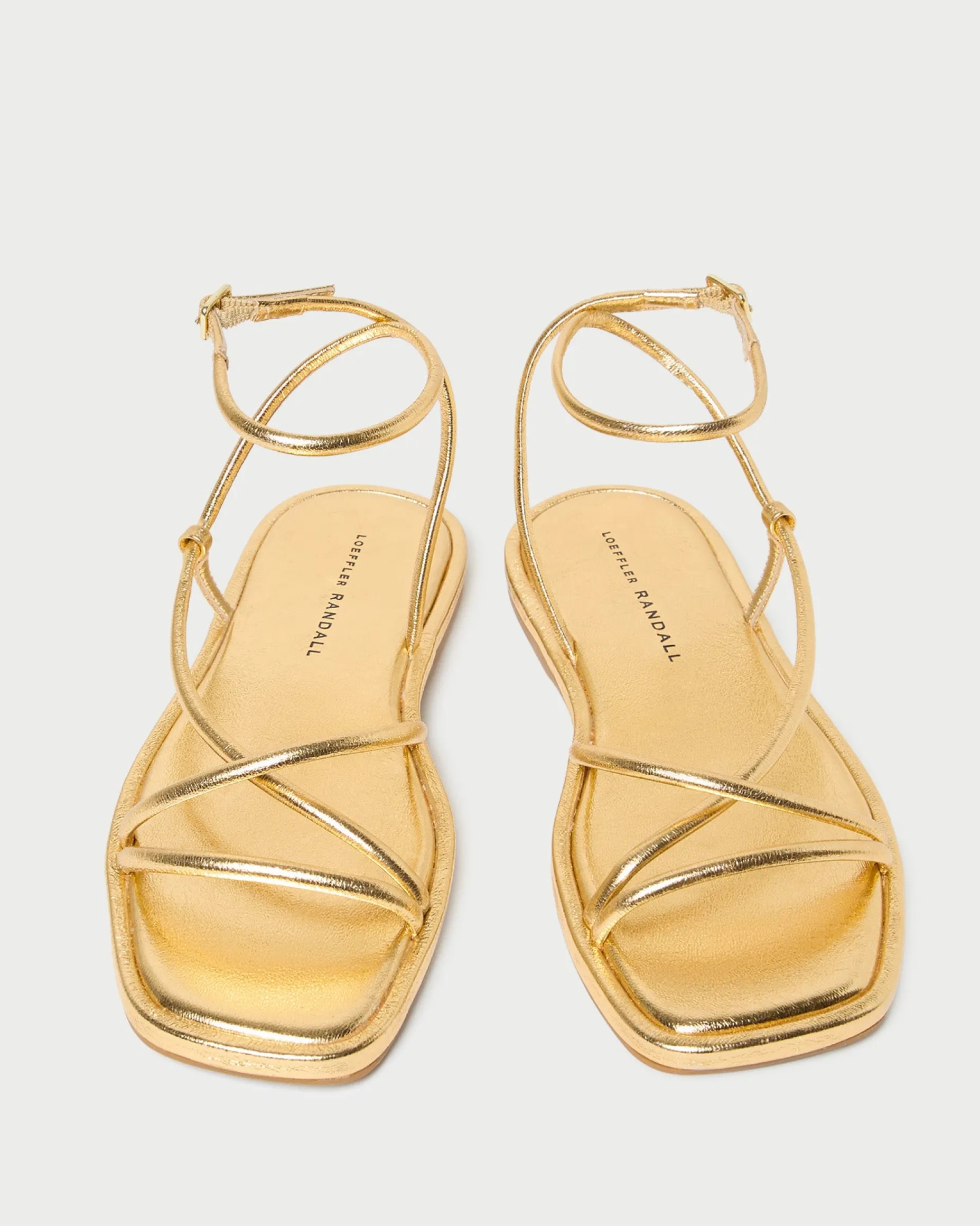 Noor Timber Leather Flat Sandal