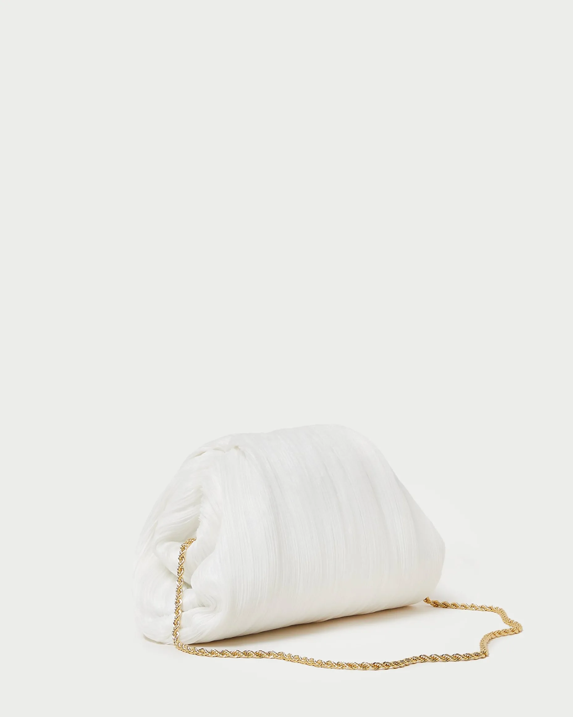 Bailey White/Crystal Dome Clutch