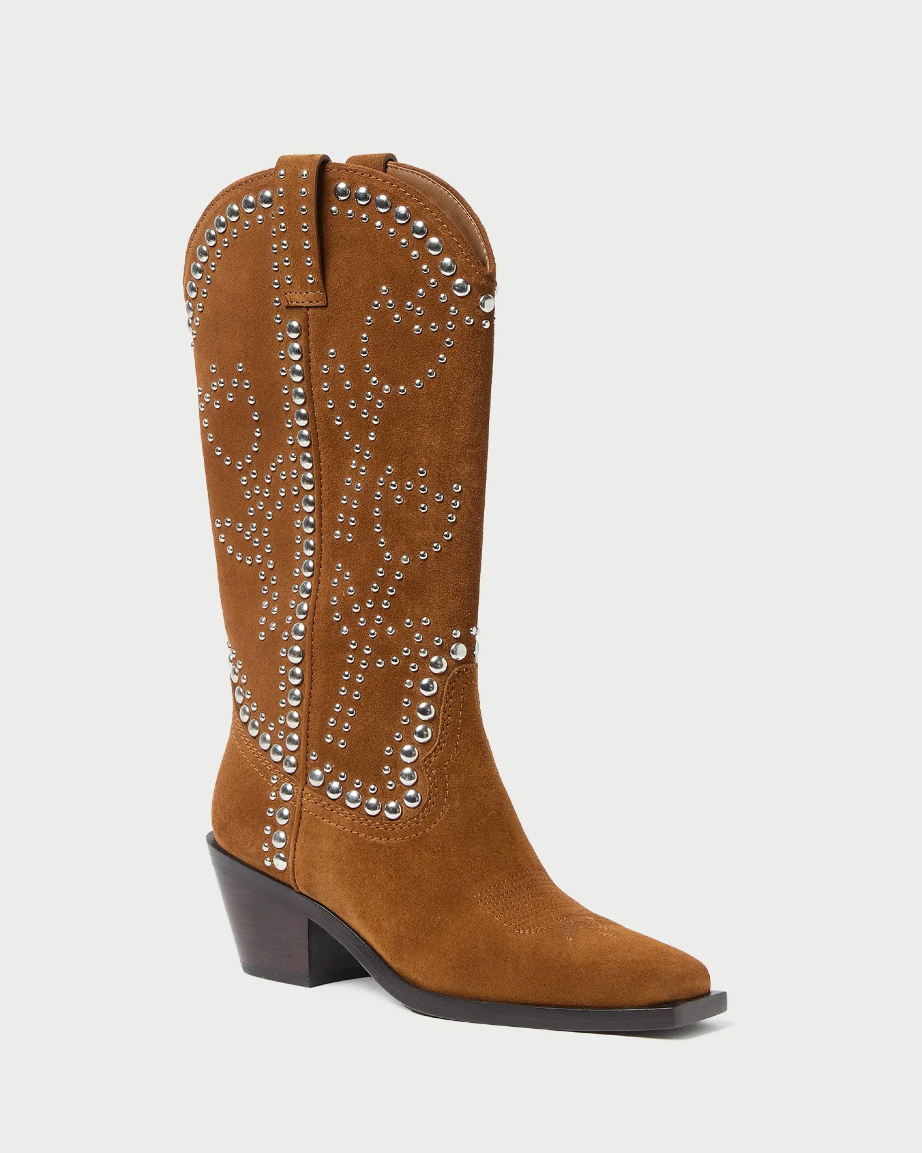 Wilder Cacao Studded Suede Boot