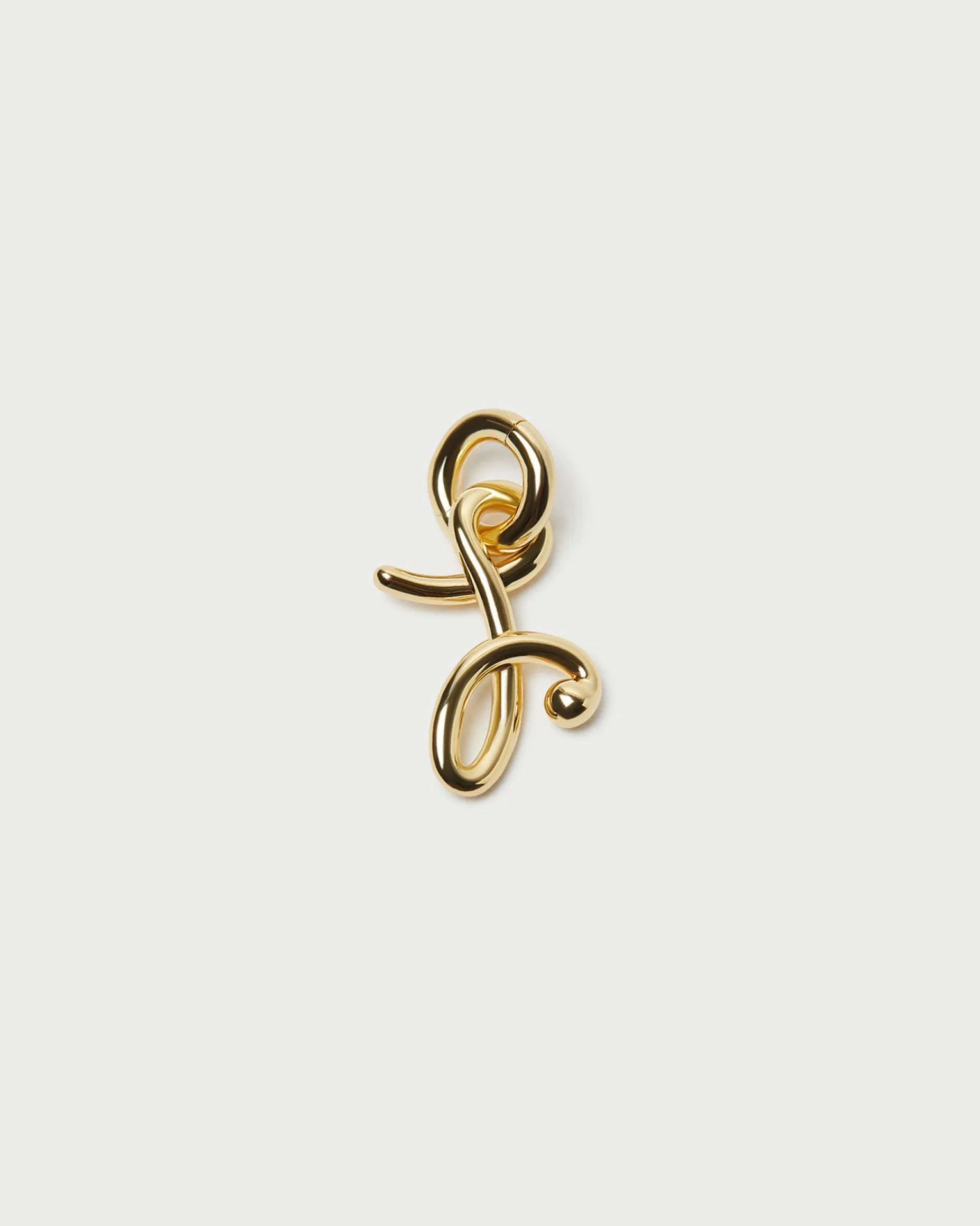 Small Gold Letter "P" Charm
