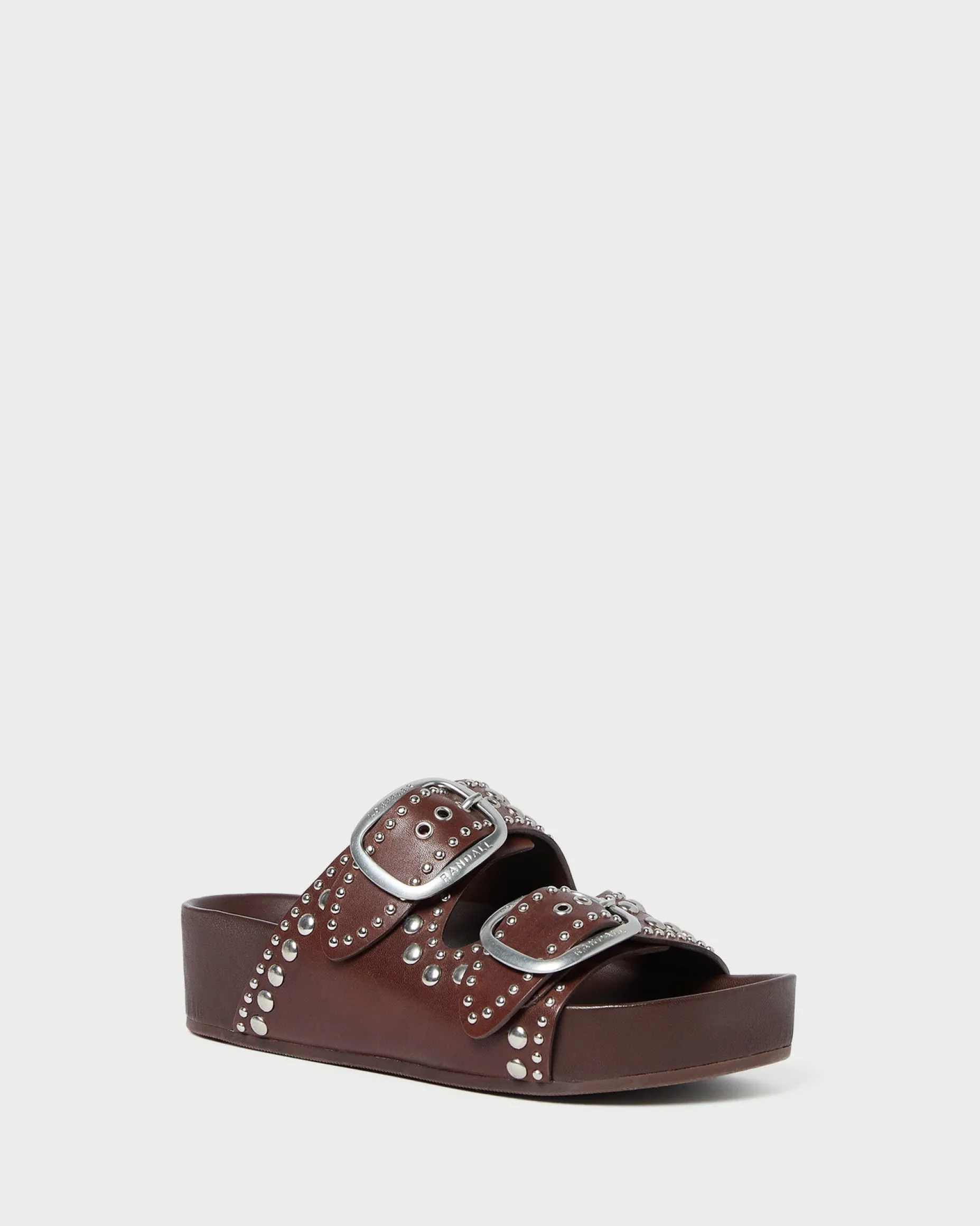 Jack Espresso Leather Studded Sandal