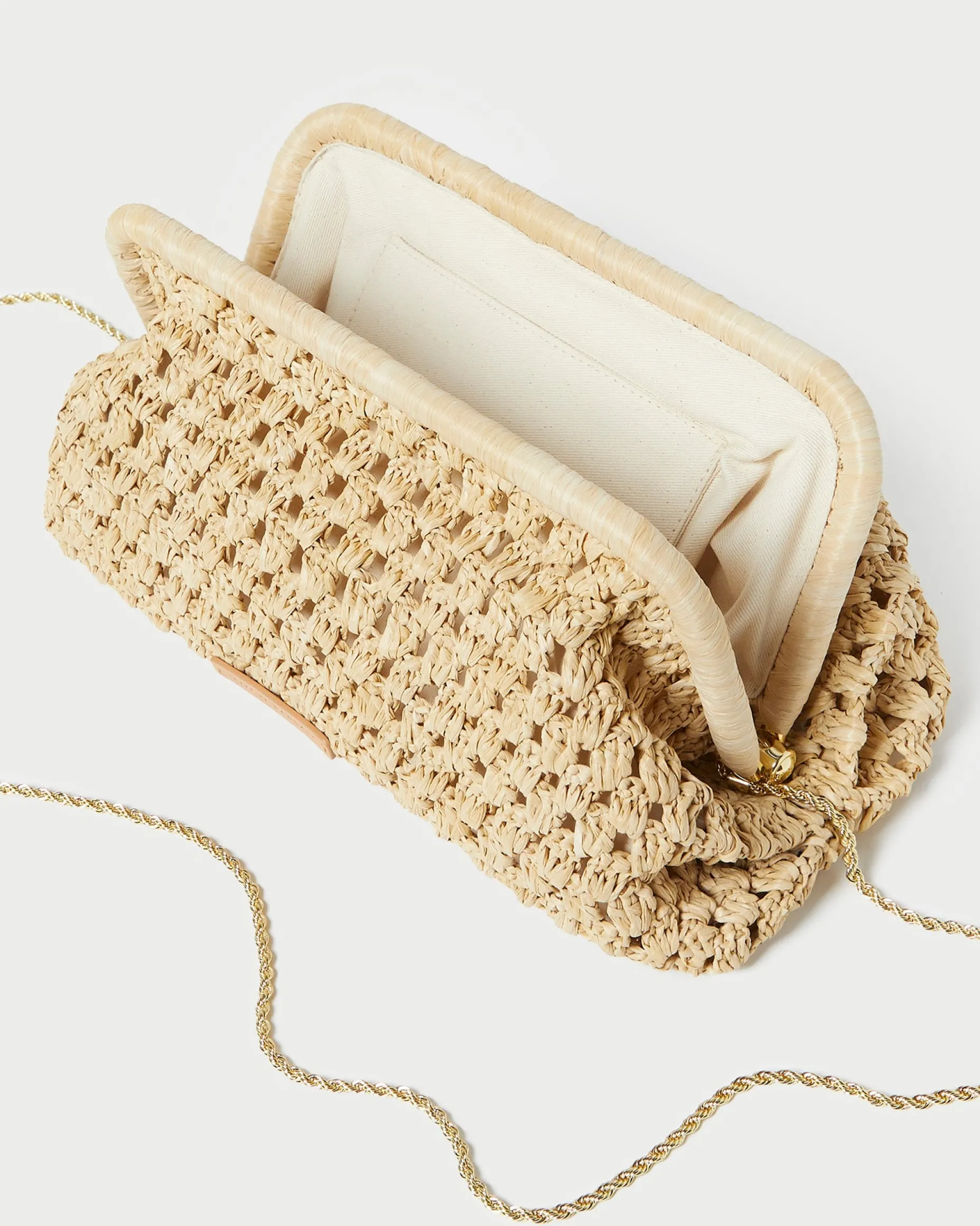Trudie Natural Frame Clutch