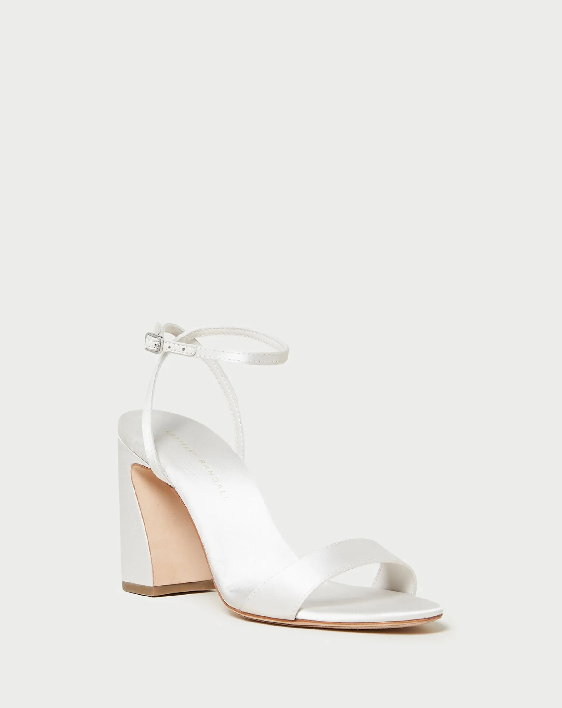 Malia Cream Curved-Heel Sandal