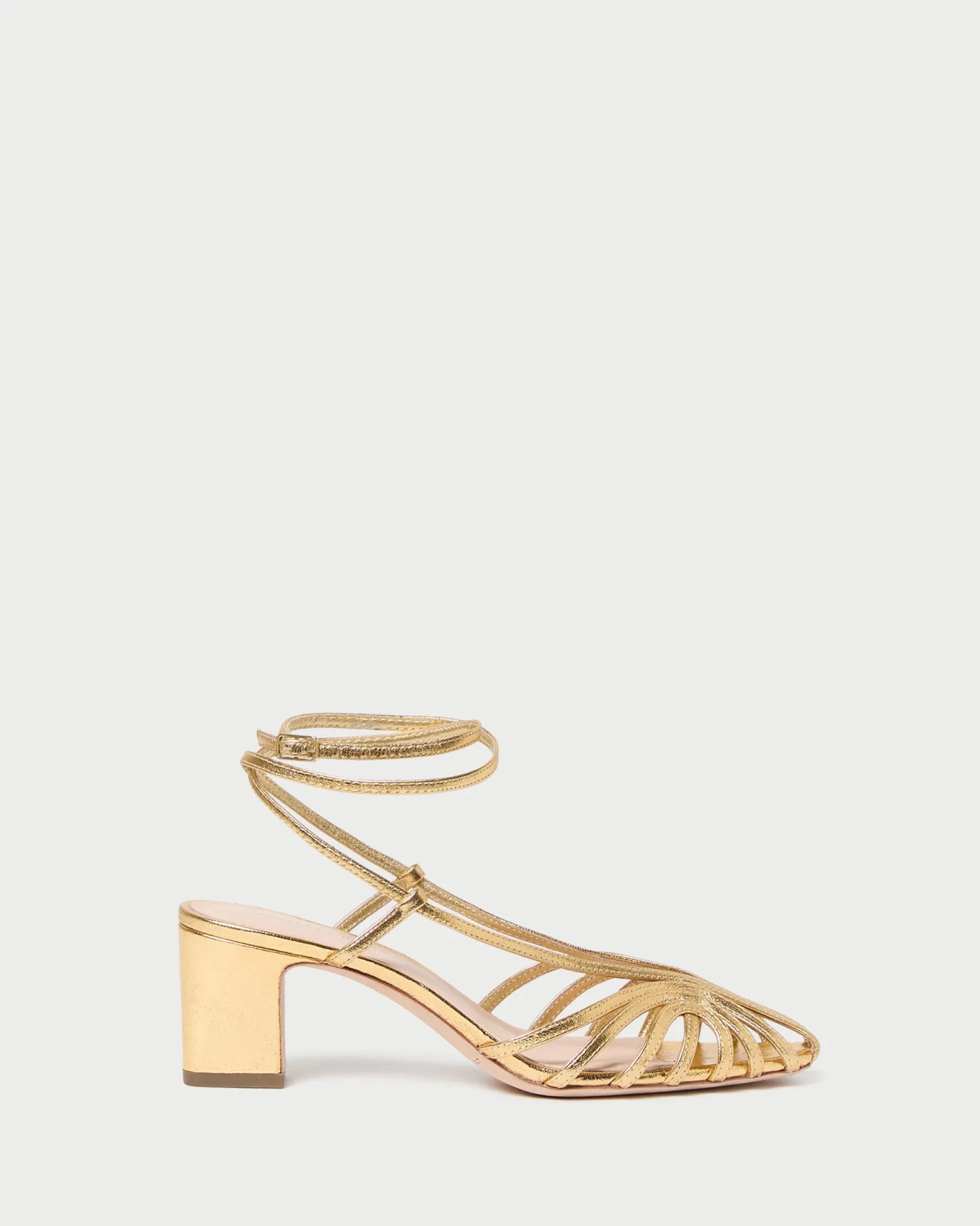 Livvy Pink Moiré Heeled Sandal