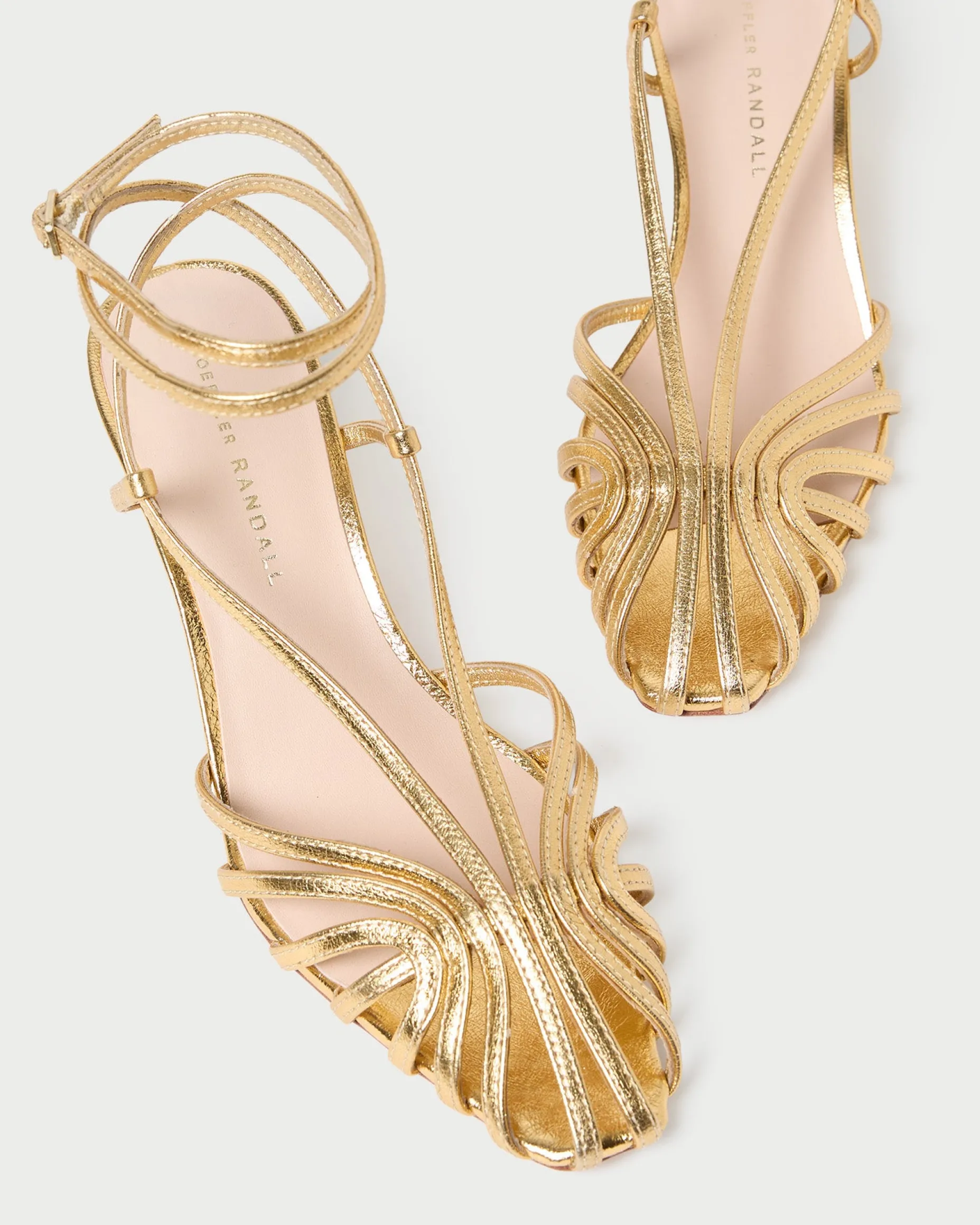 Livvy Pink Moiré Heeled Sandal