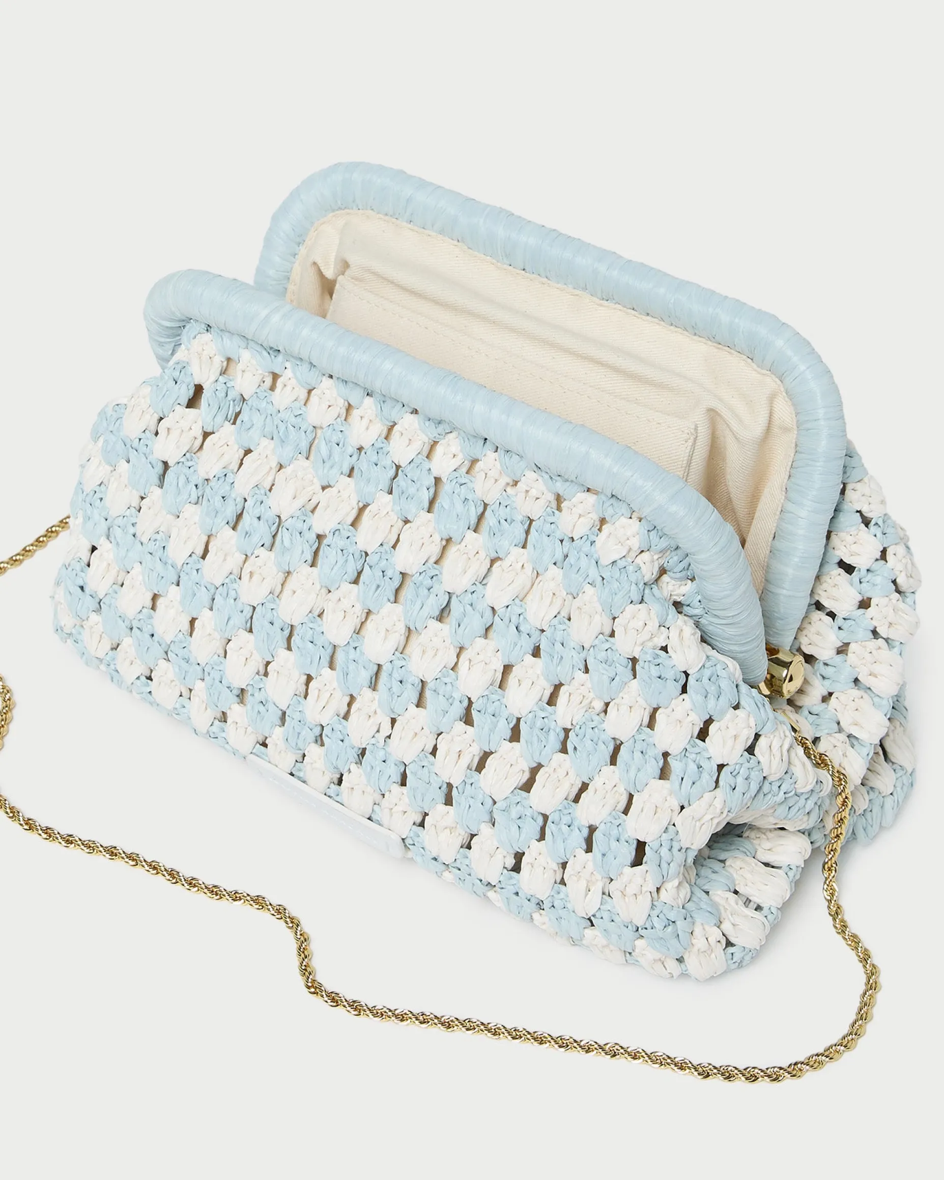 Glenda Green/Cream Crochet Clutch