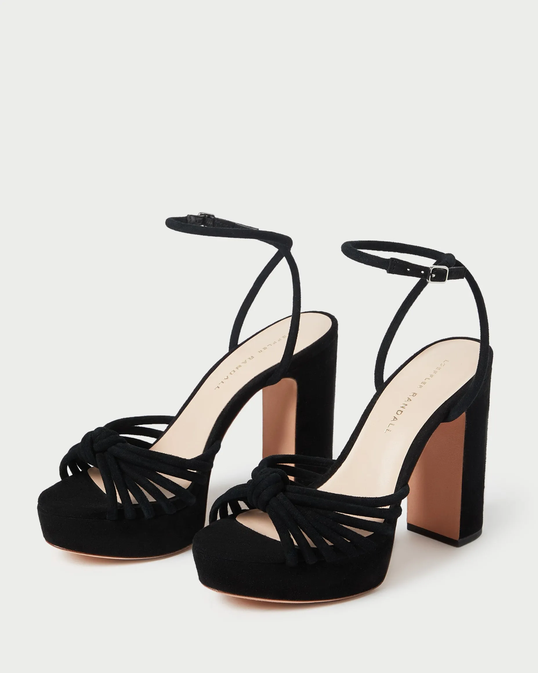 Rivka Black Suede Platform Sandal