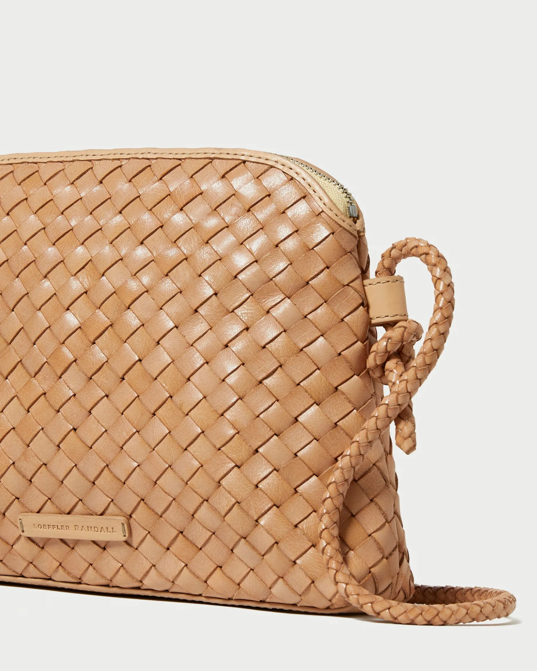 Mallory Desert Sand Woven Crossbody