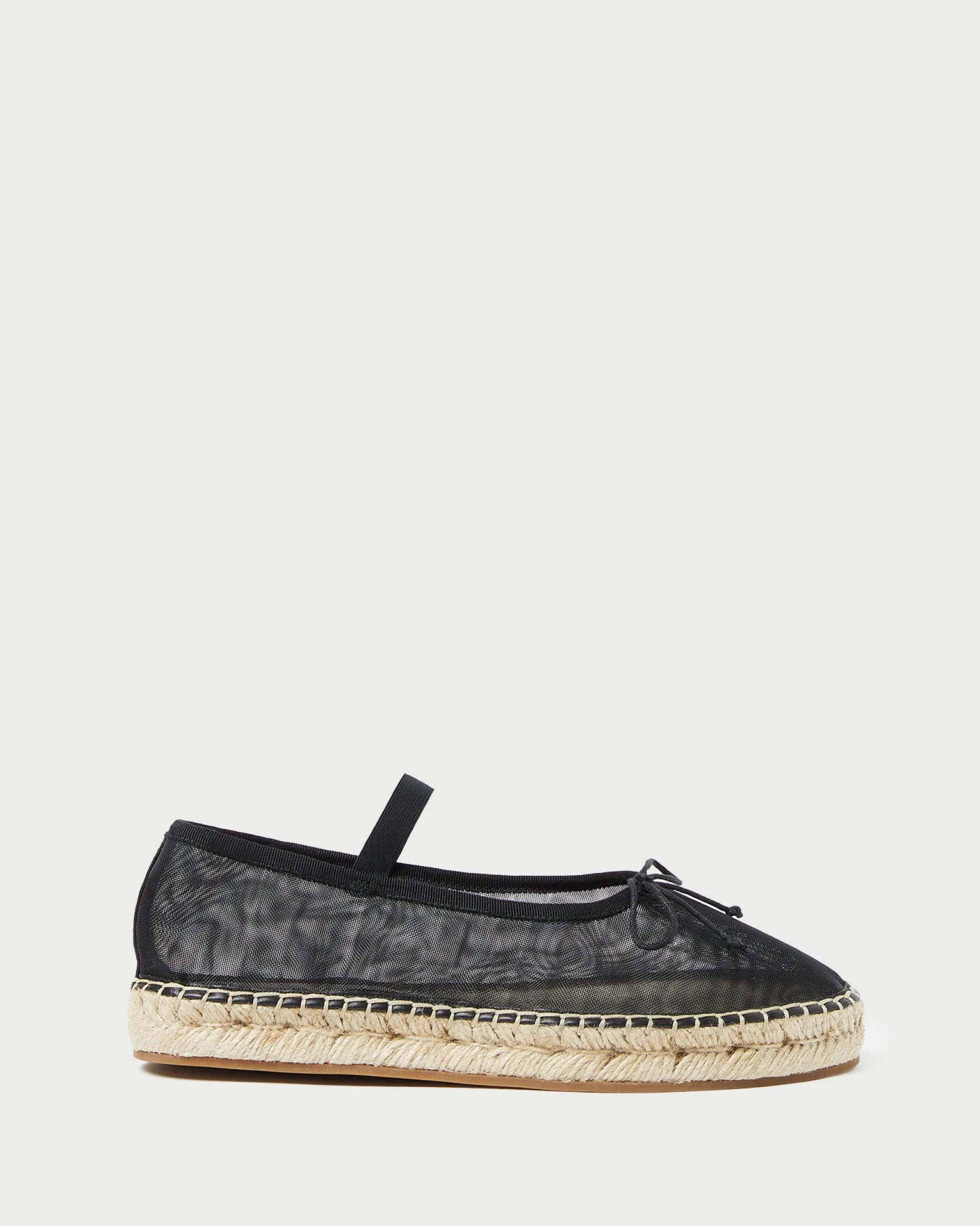 Kayla Black Mesh Ballet Espadrille