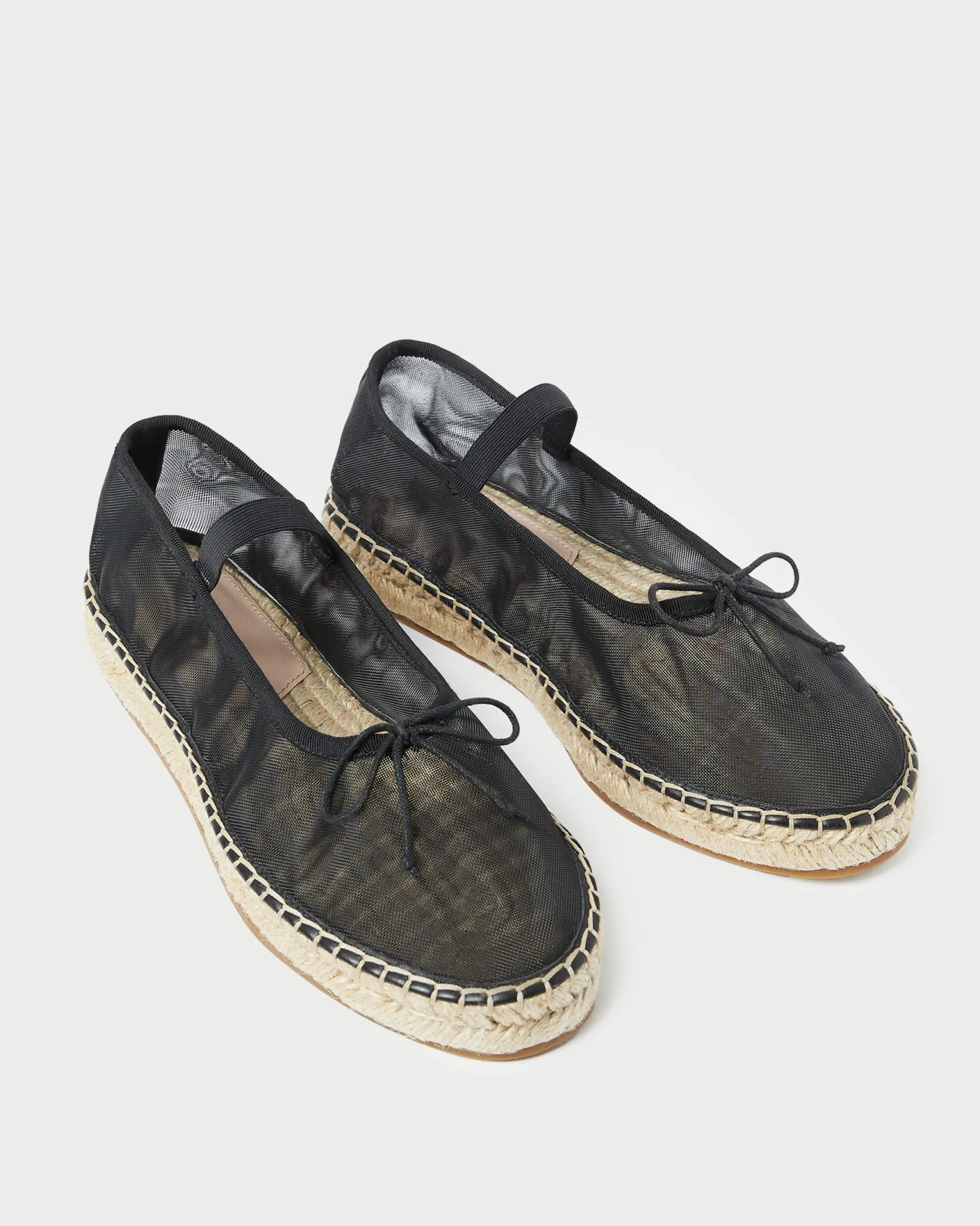 Kayla Black Mesh Ballet Espadrille