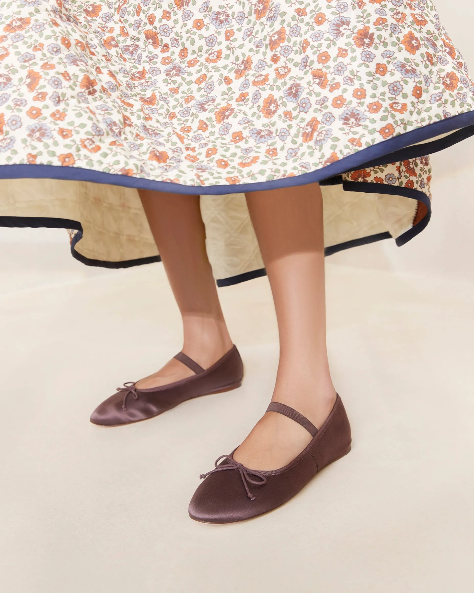 Leonie Caramel/Crystal Ballet Flat