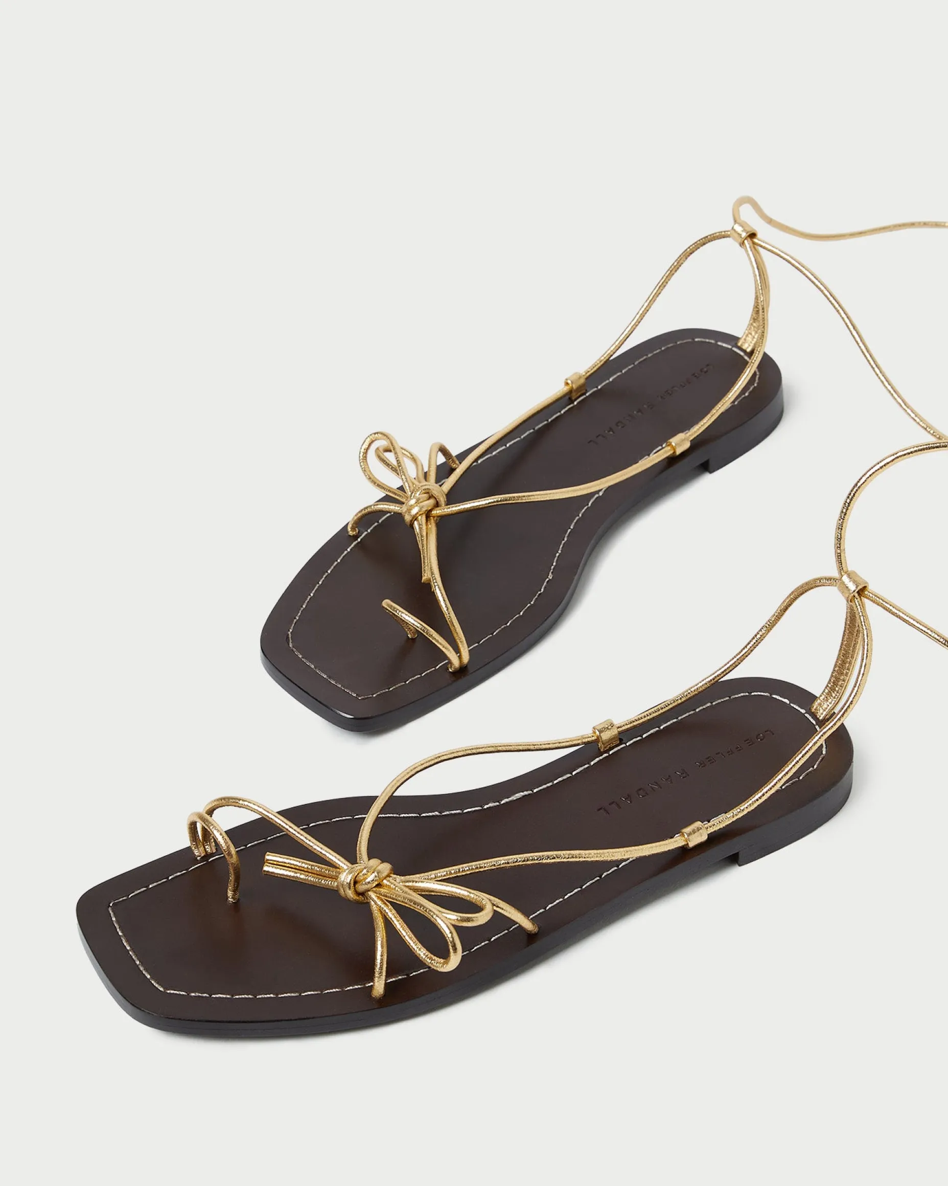 Jude Timber Leather Flat Sandal