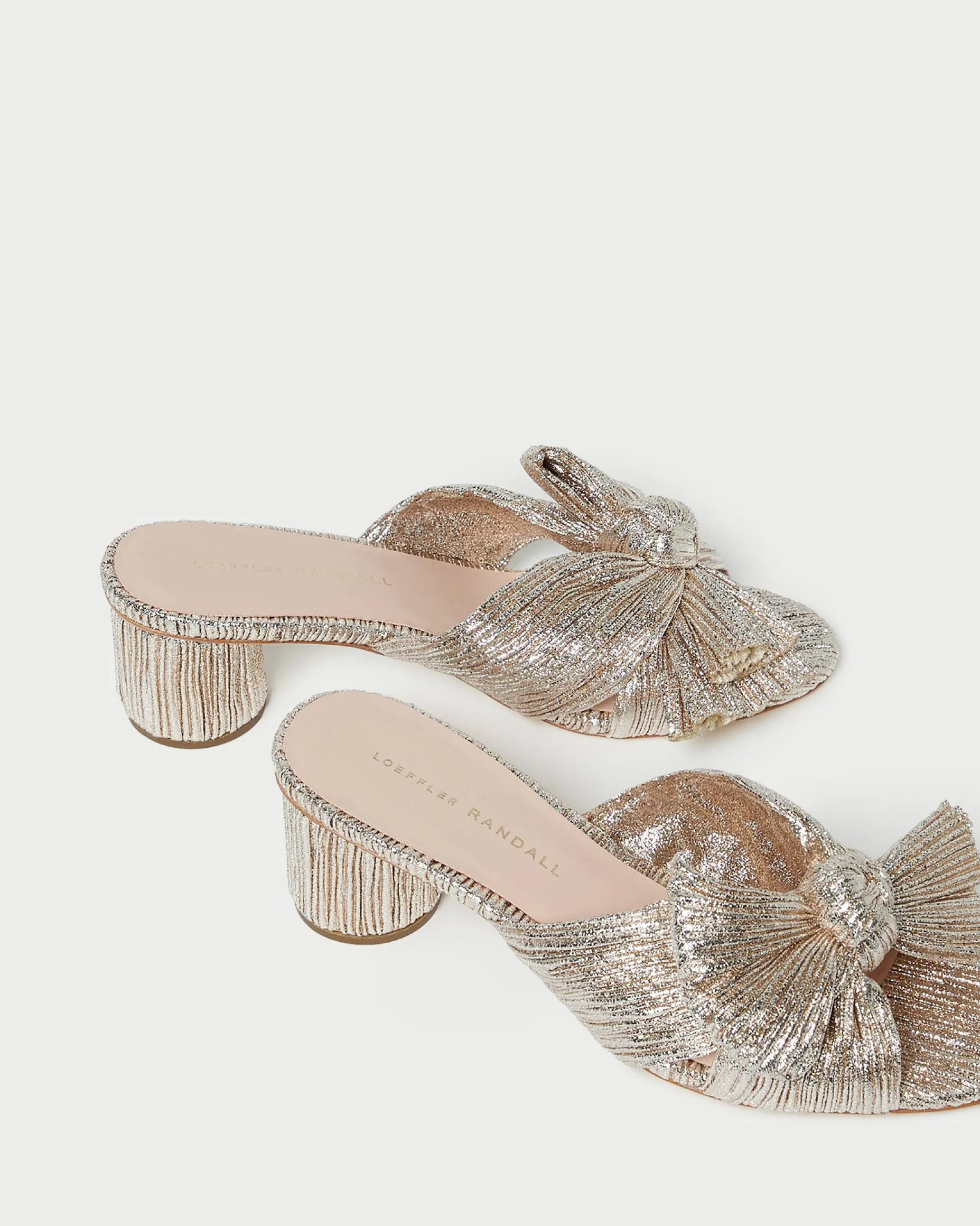 Emilia Sage Pleated Bow Heel