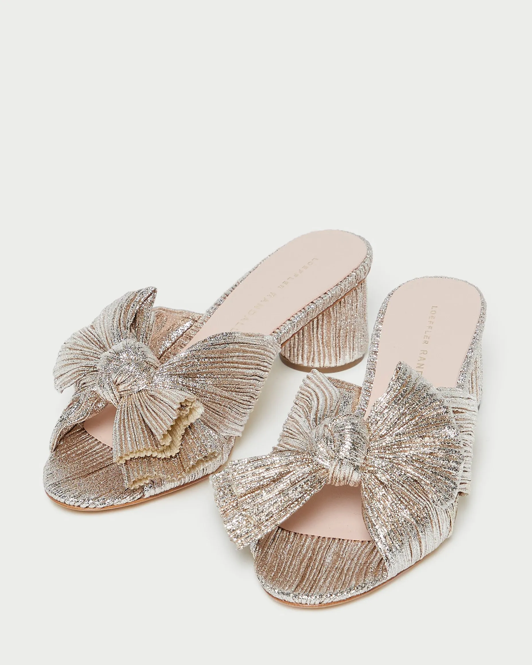 Emilia Sage Pleated Bow Heel