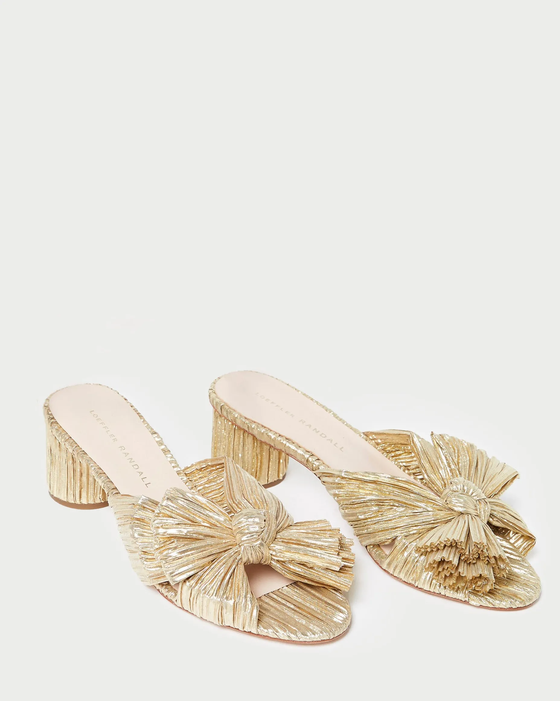 Emilia Sage Pleated Bow Heel
