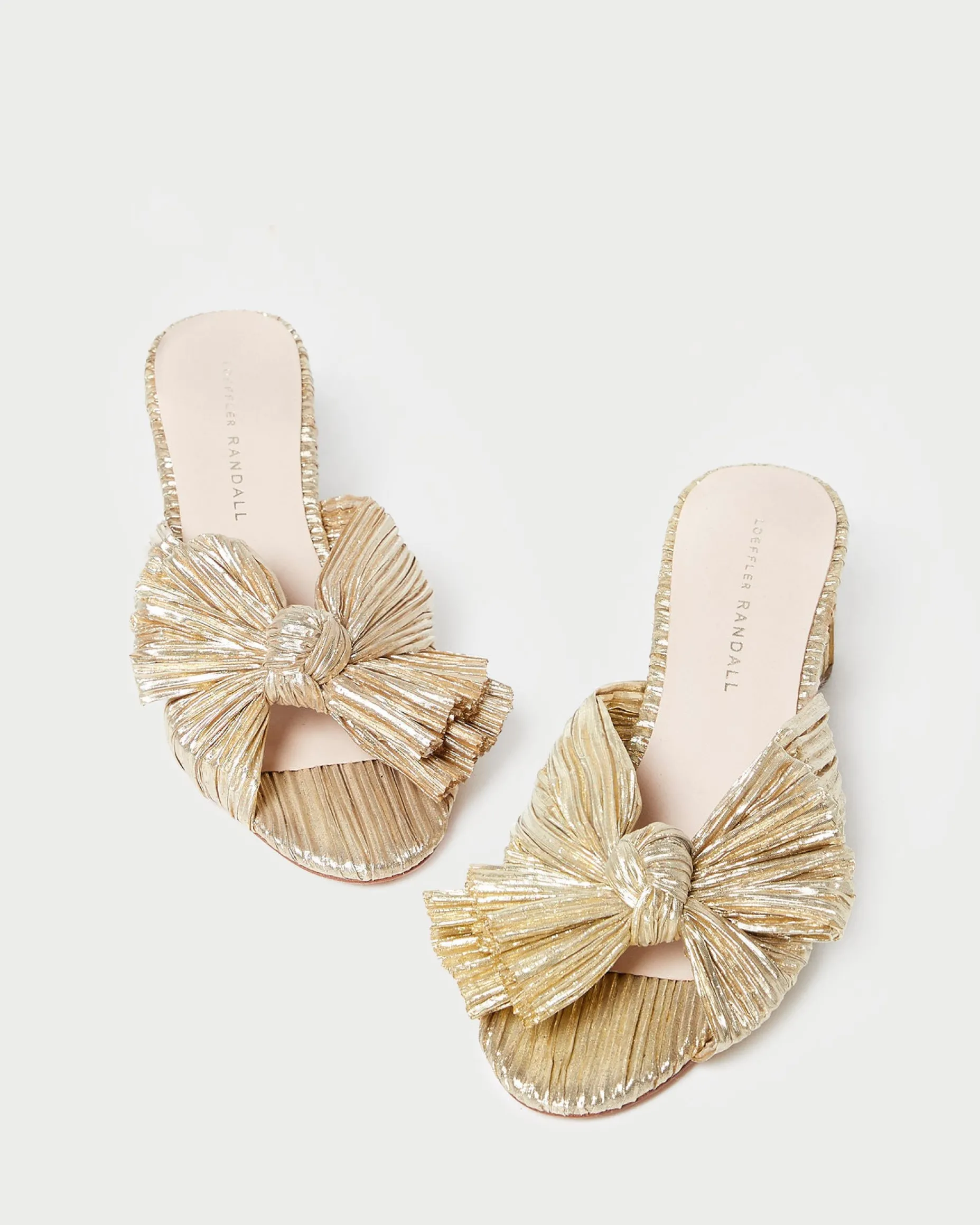 Emilia Sage Pleated Bow Heel