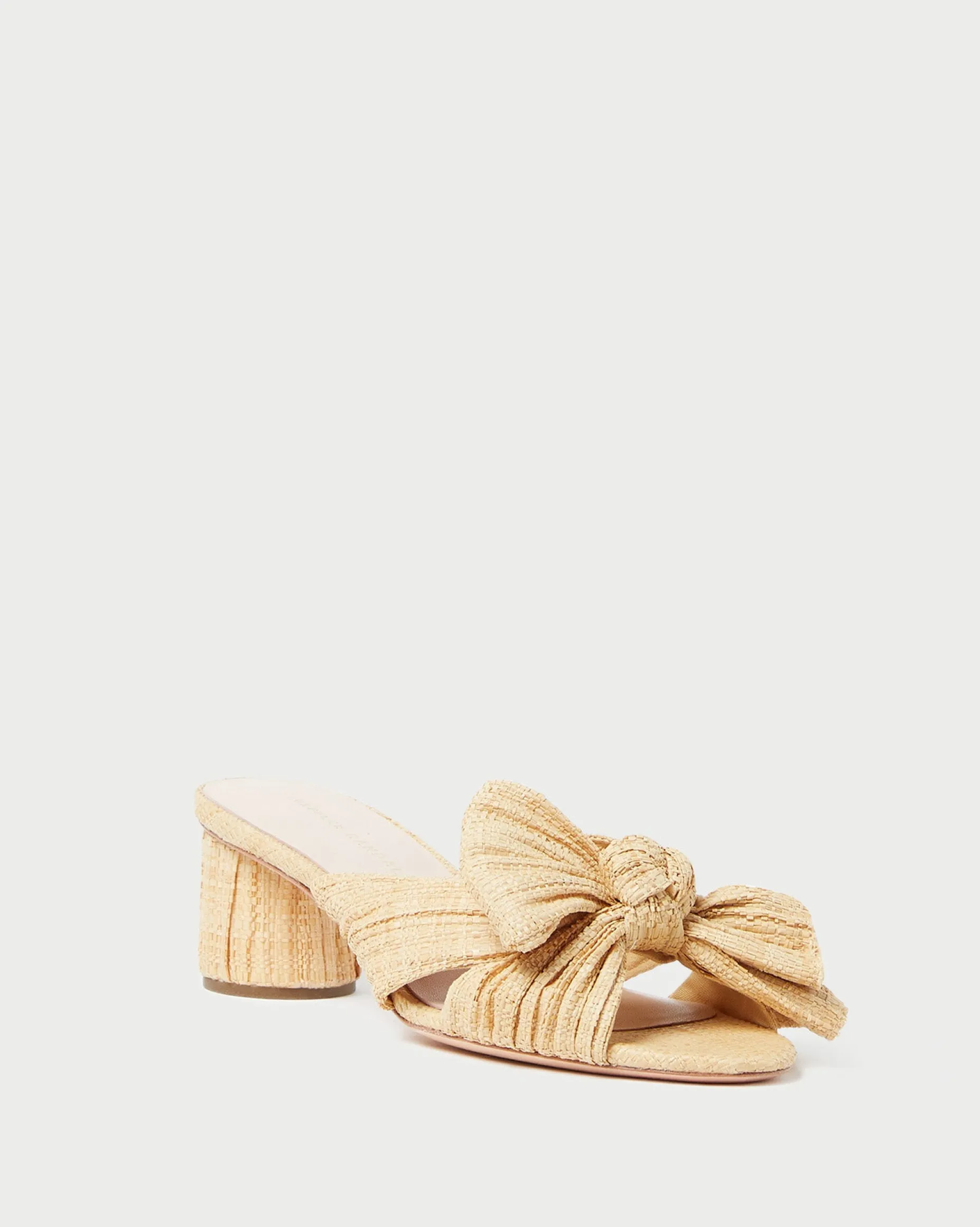 Emilia Sage Pleated Bow Heel