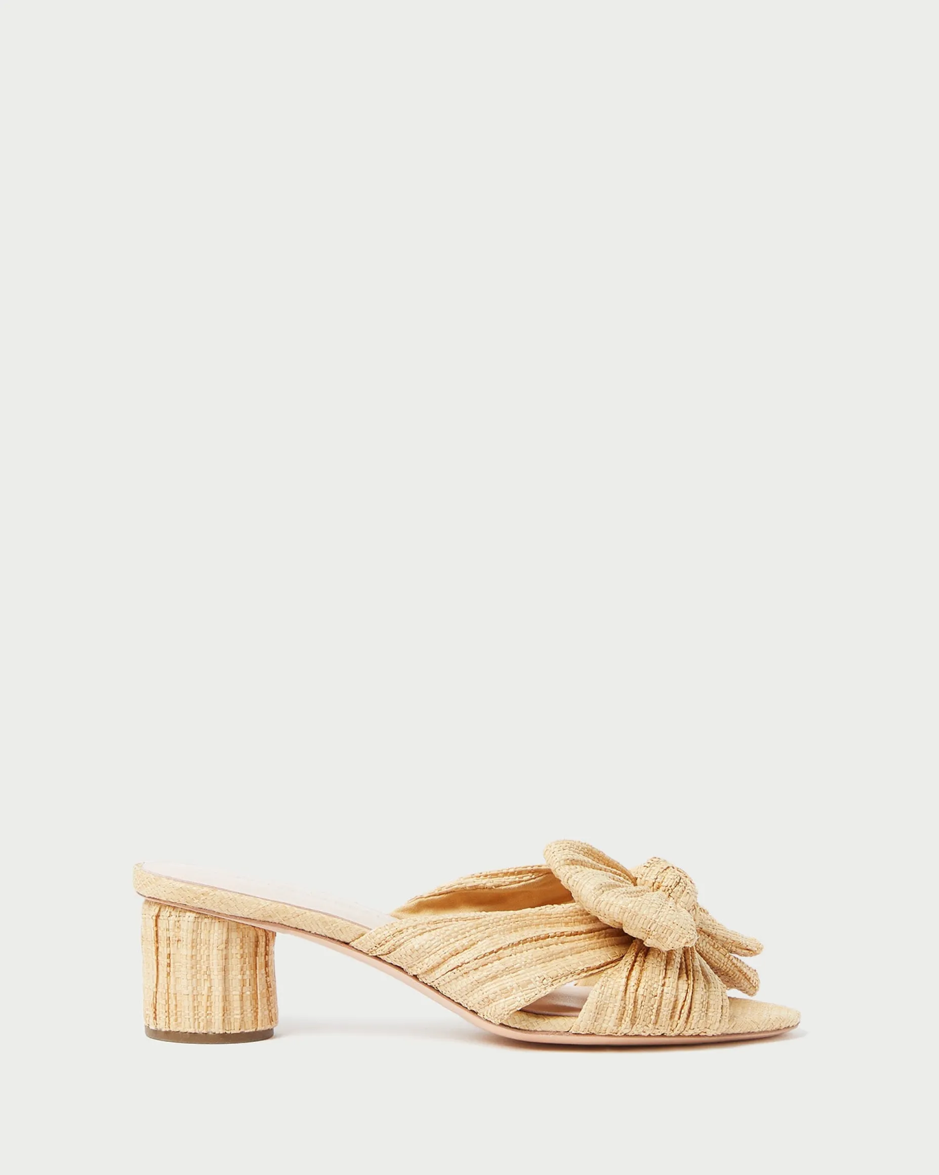 Emilia Sage Pleated Bow Heel