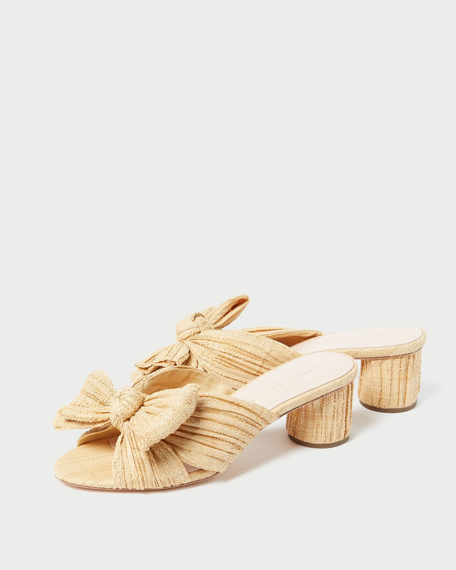 Emilia Sage Pleated Bow Heel