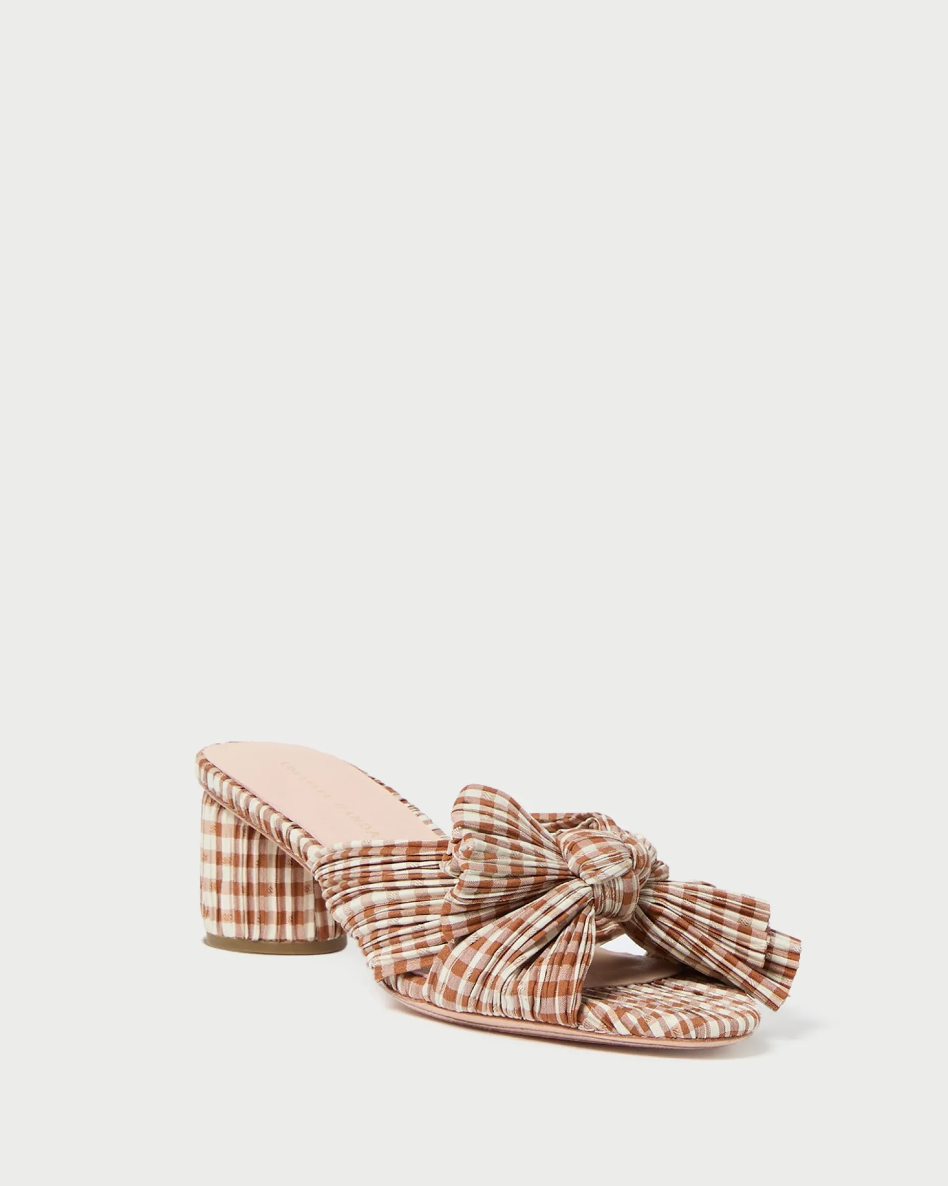 Emilia Sage Pleated Bow Heel