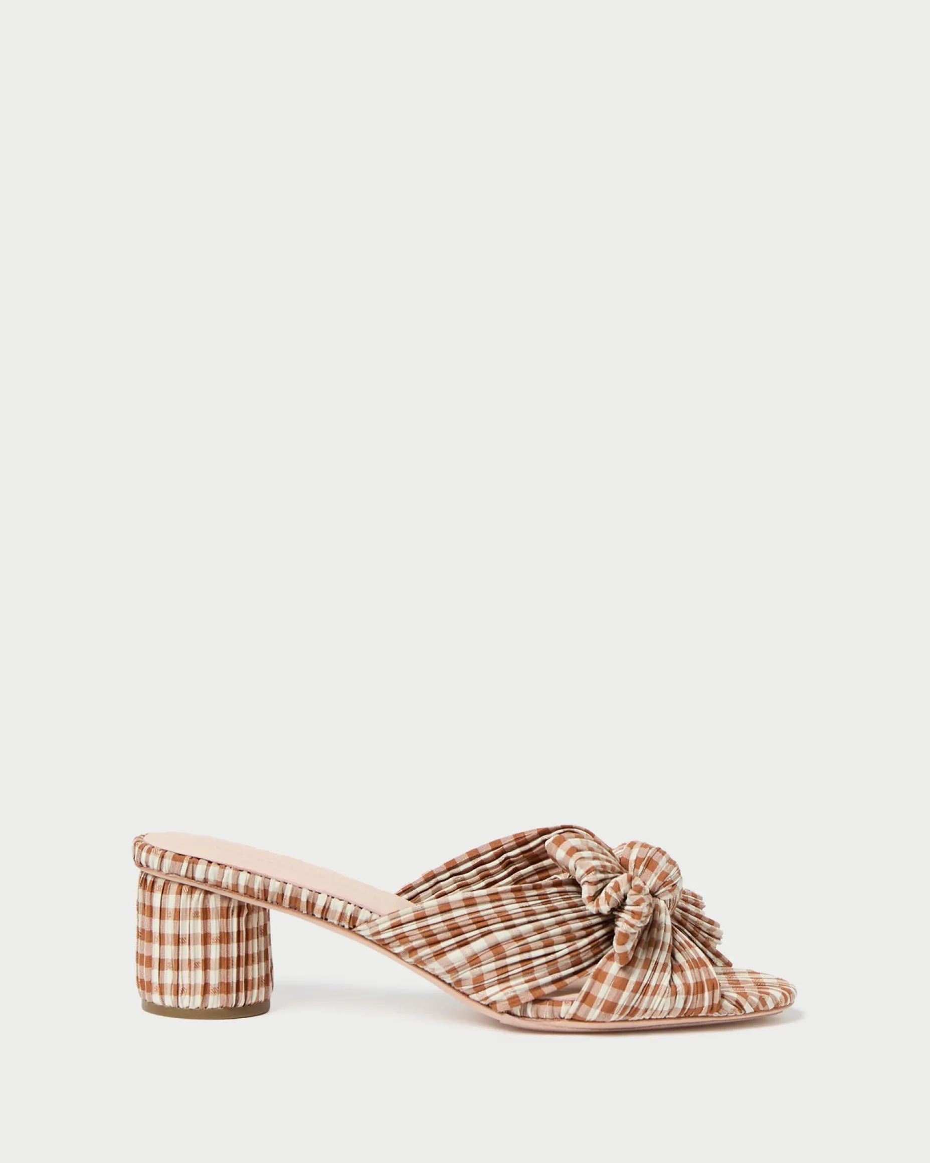 Emilia Sage Pleated Bow Heel