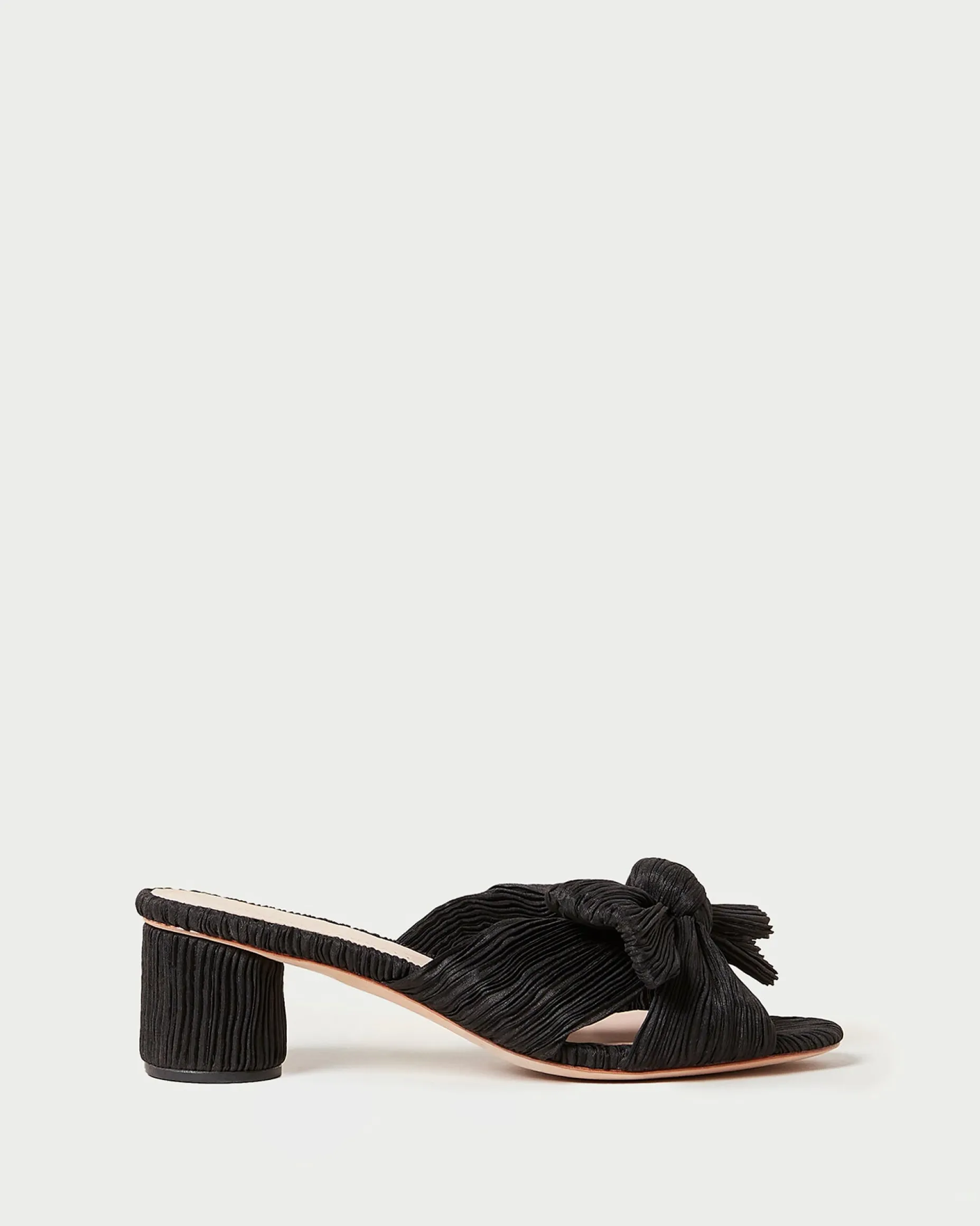 Emilia Sage Pleated Bow Heel