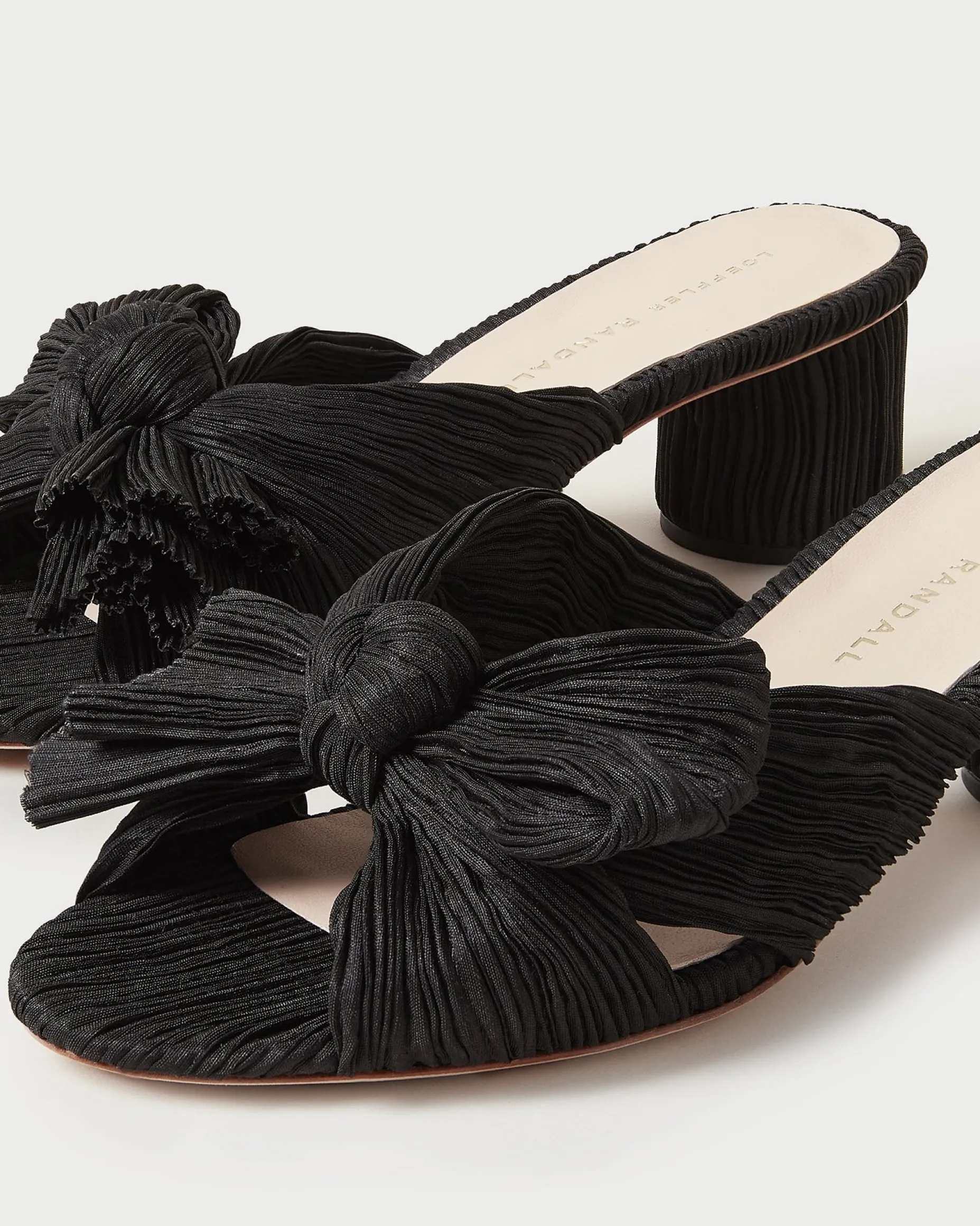 Emilia Sage Pleated Bow Heel