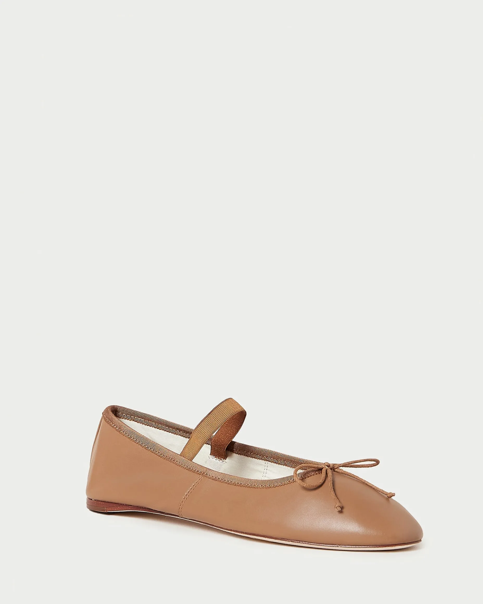 Leonie Chocolate Leather Ballet Flat