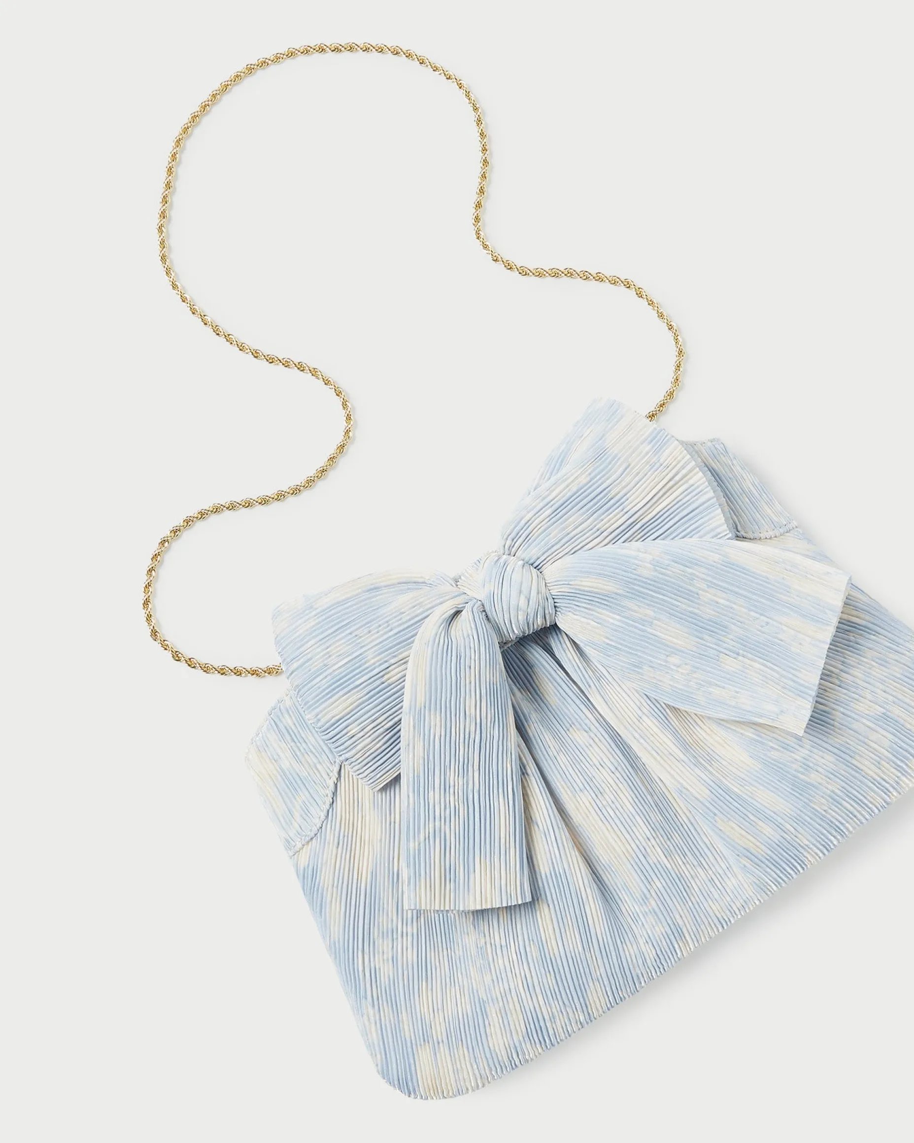 Rayne Brown Gingham Bow Clutch